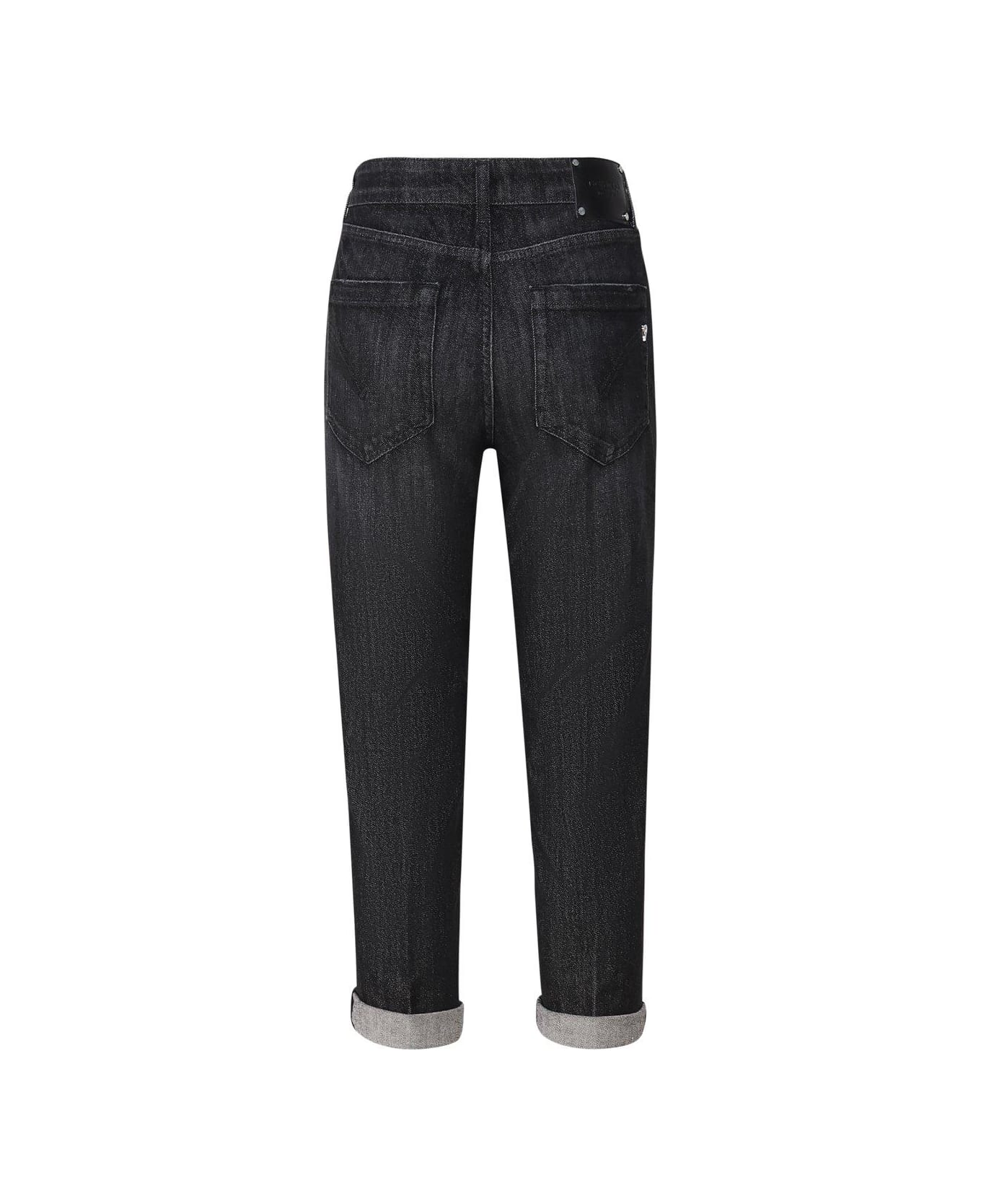 Dondup Black High-waisted Jeans - nero