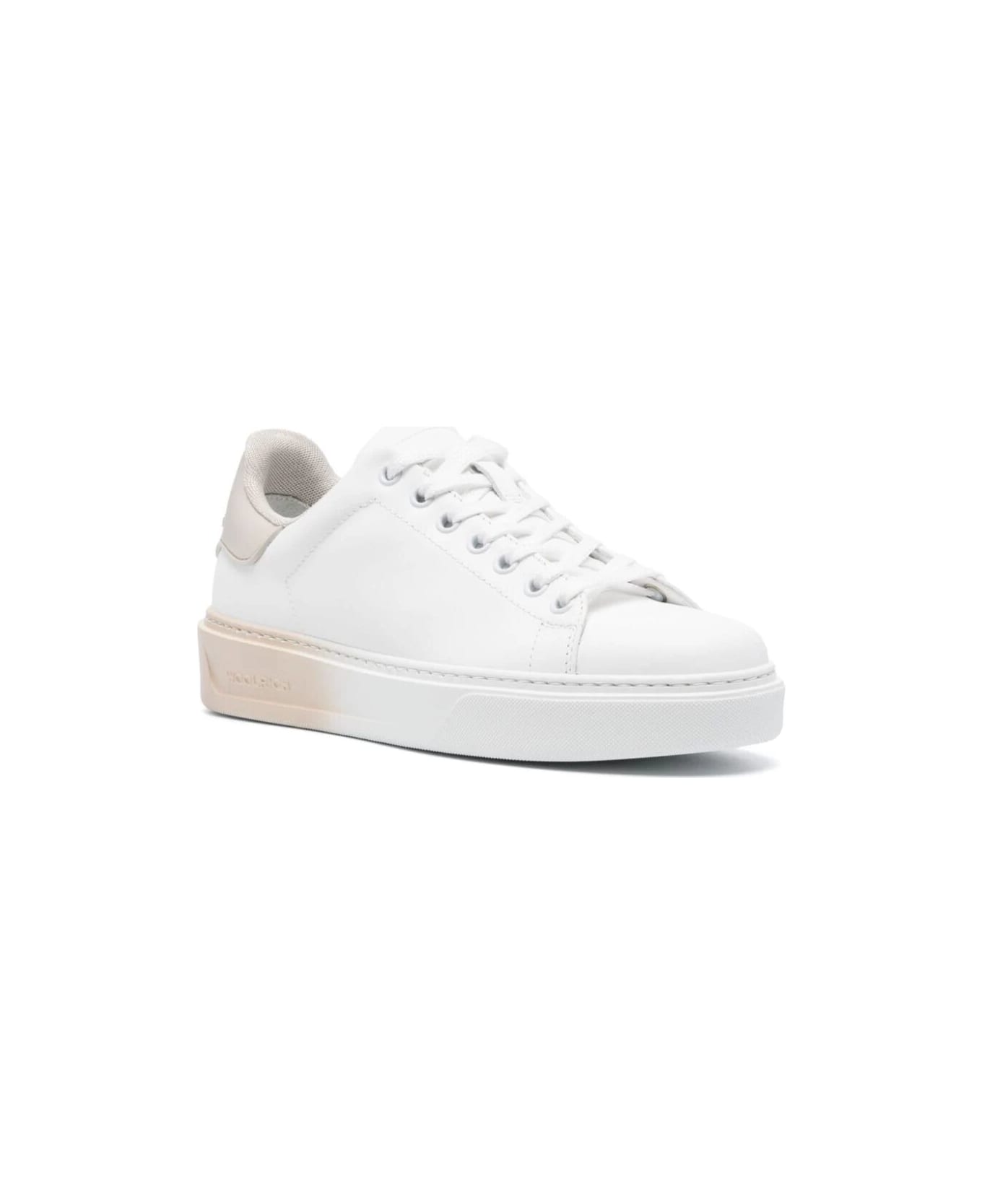 Woolrich Classic Court Sneakers - White Beige
