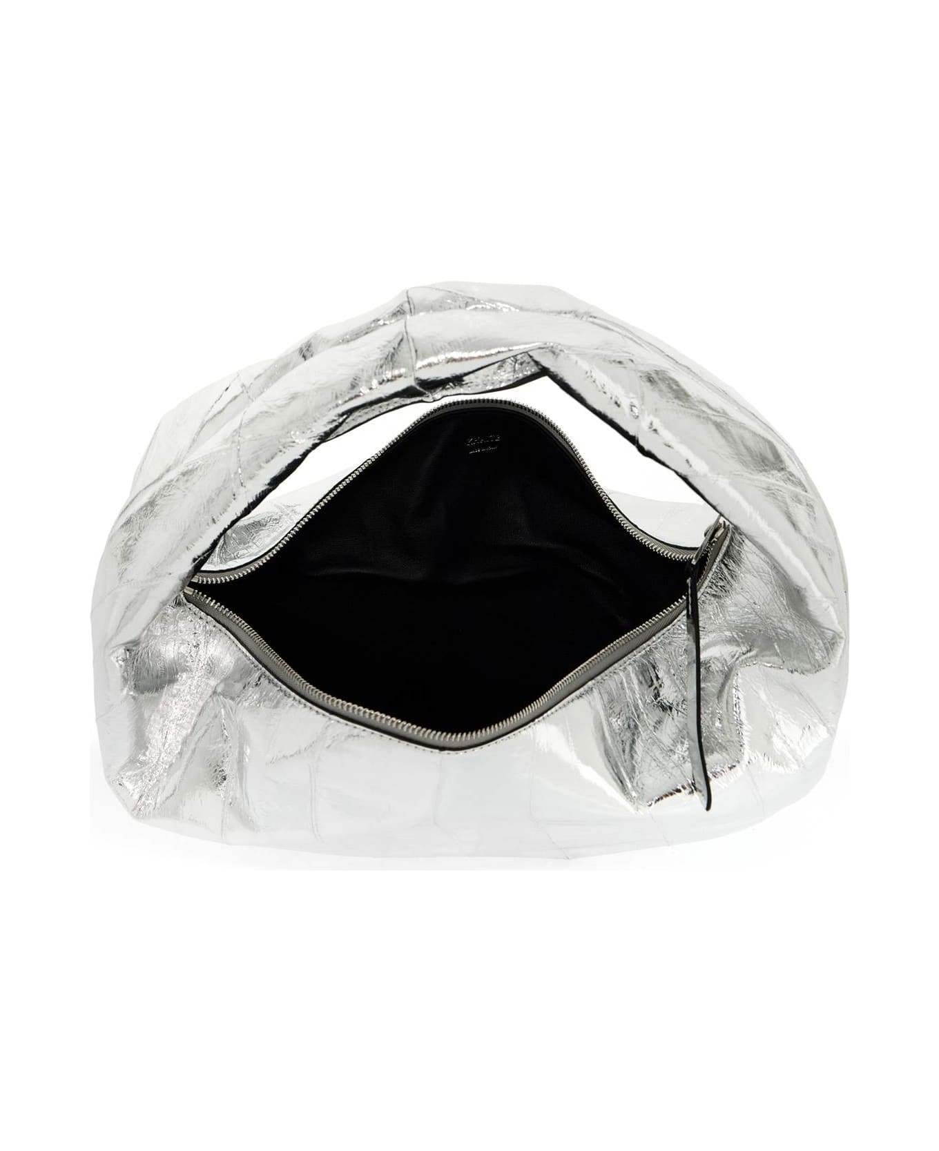 Khaite Medium Laminated Olivia Hobo Bag - SILVER (Silver)
