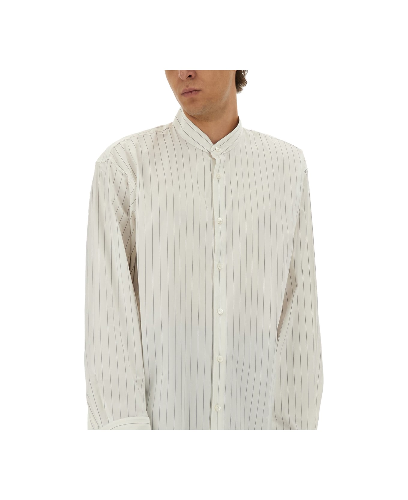 Dries Van Noten Striped Shirt - WHITE