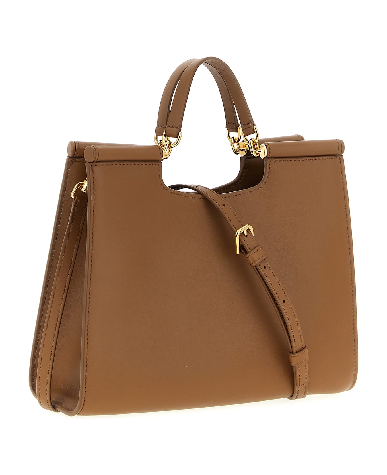 Dolce 
Gabbana Small 
sicily
 Shopping Bag - Brown