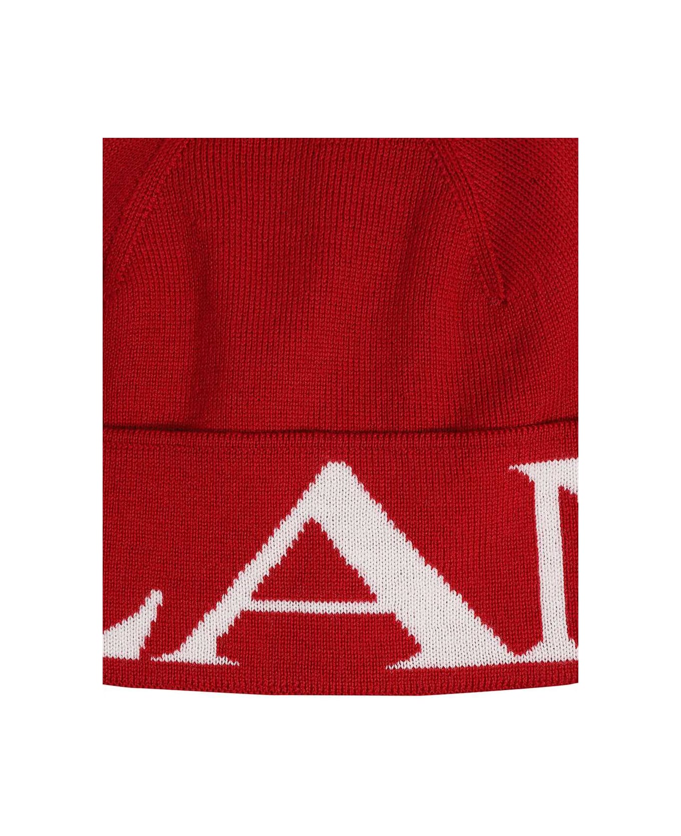 Lanvin Wool Hat - red
