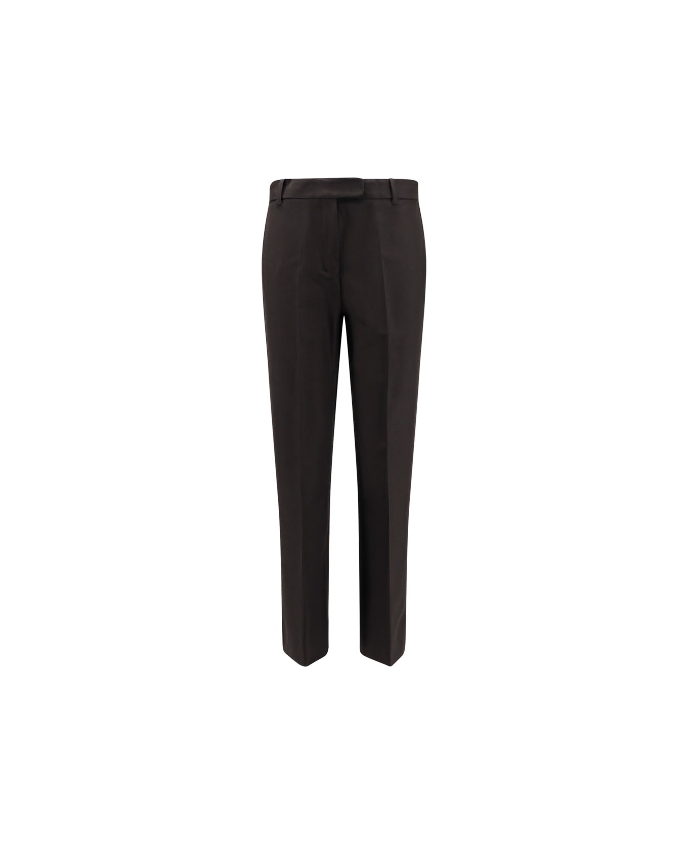 
S Max Mara Fatina Viscose And Cotton Trouser - Black