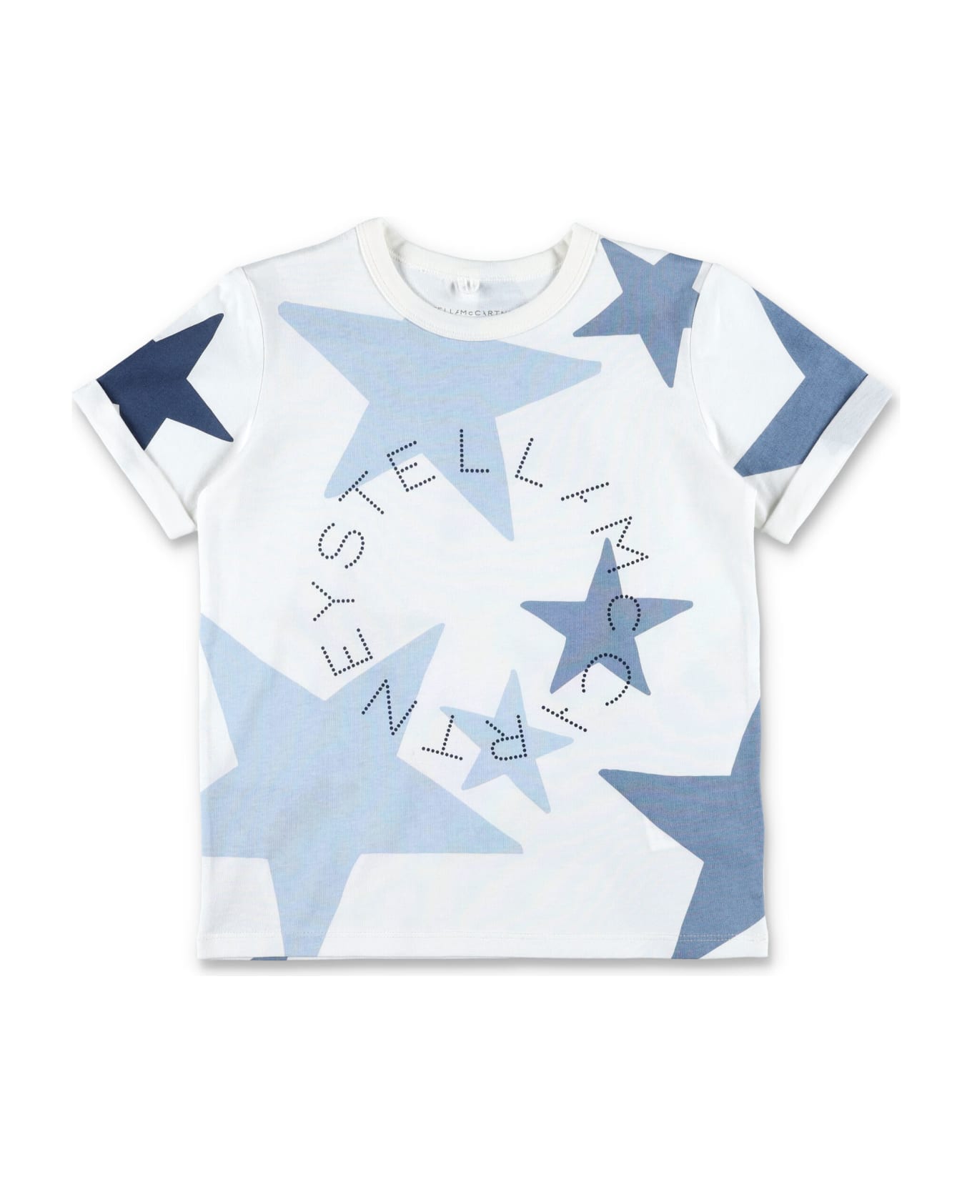 Stella McCartney Kids Star Print Circular Logo T-shirt - IVORY Tシャツ＆ポロシャツ