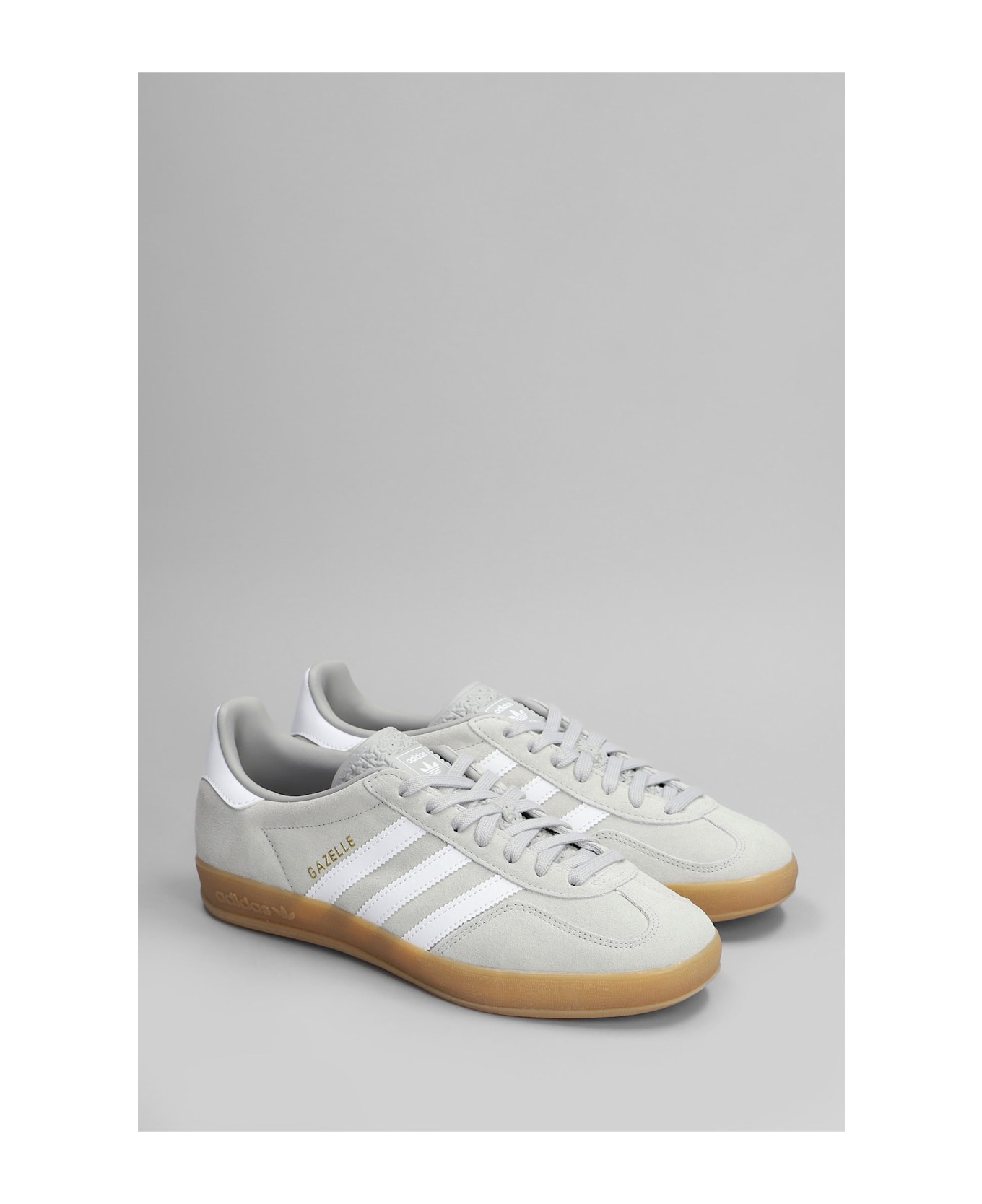 Adidas Gazelle Indoor Sneakers In Grey Suede - grey