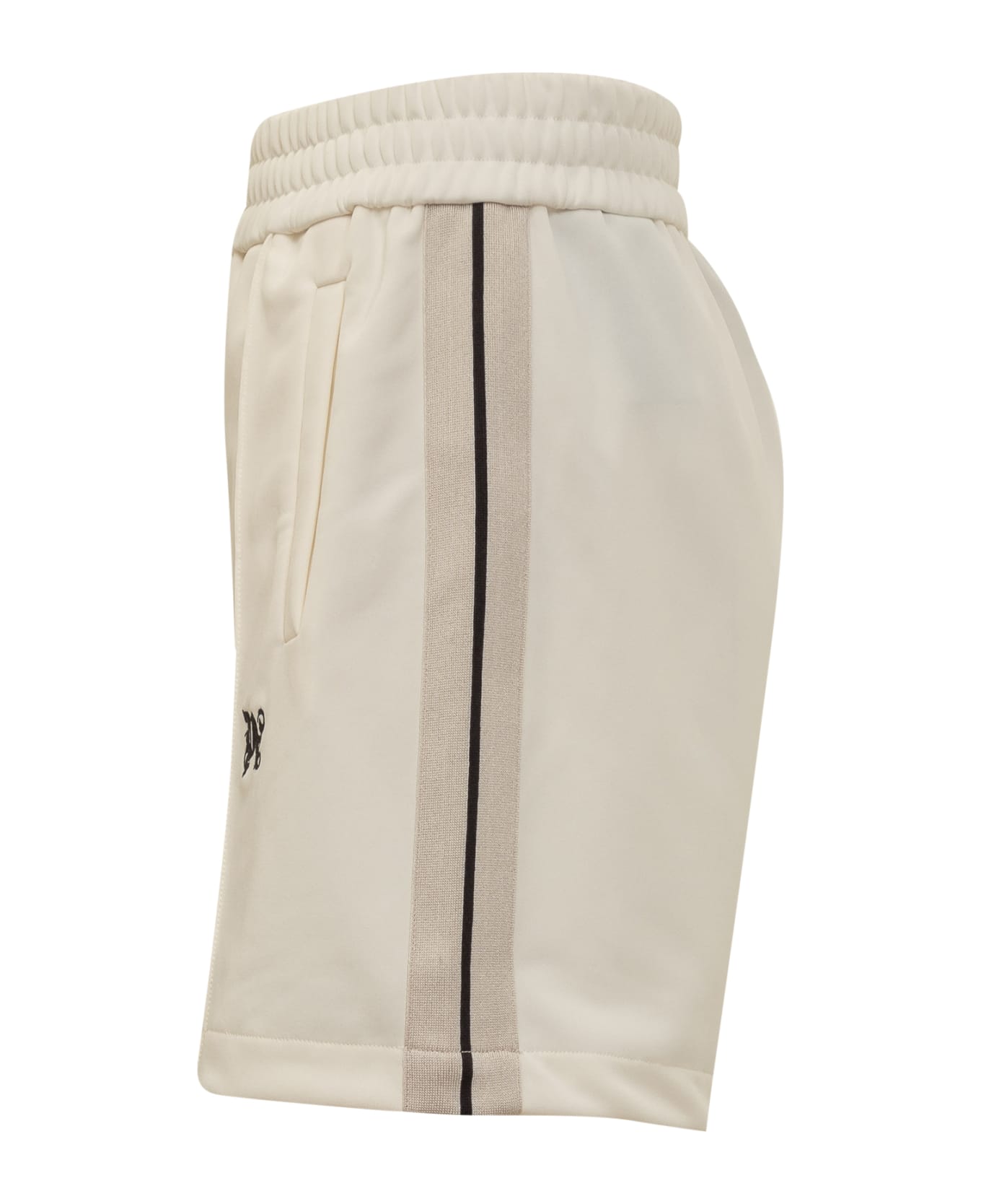 Palm Angels Monogram Bermuda Shorts - White ショートパンツ