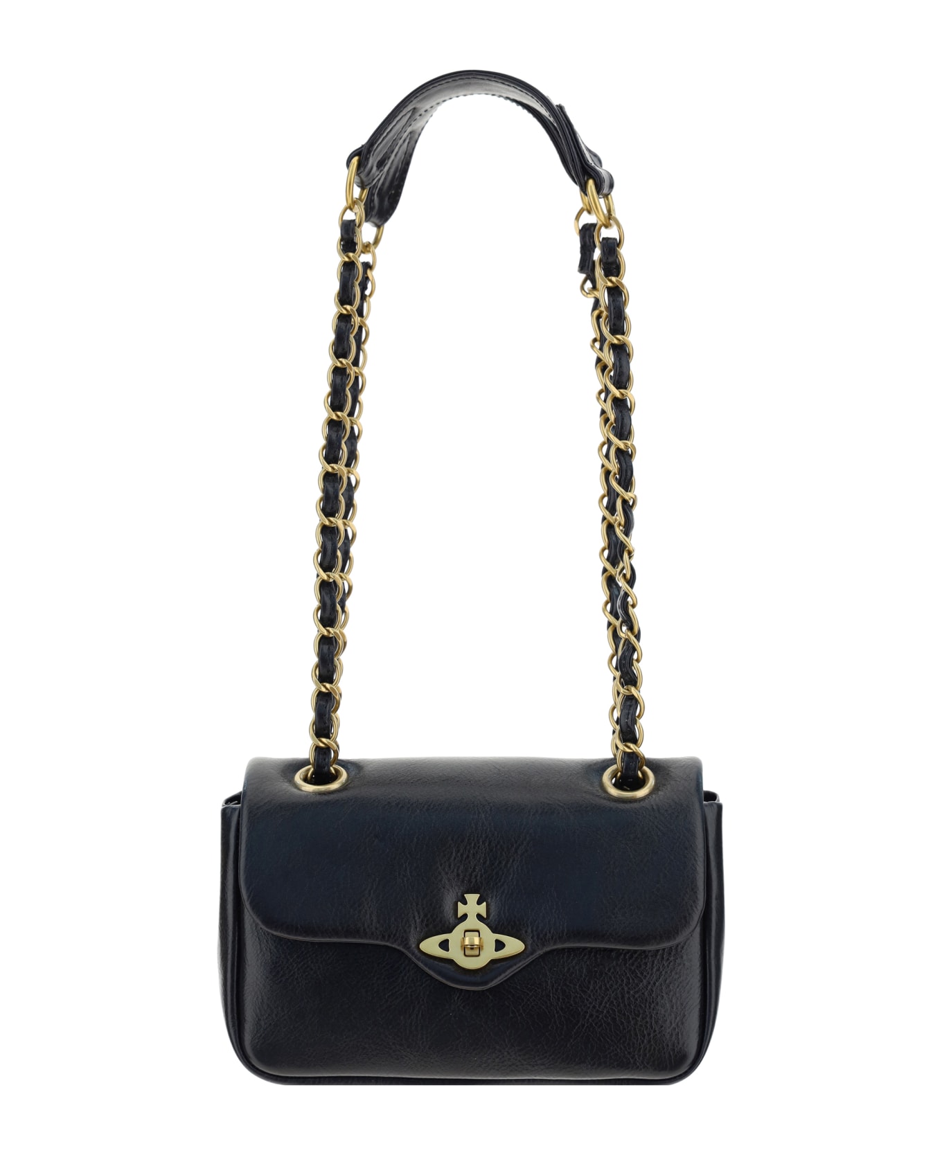 Vivienne Westwood Anita Chain Shoulder Bag - Black