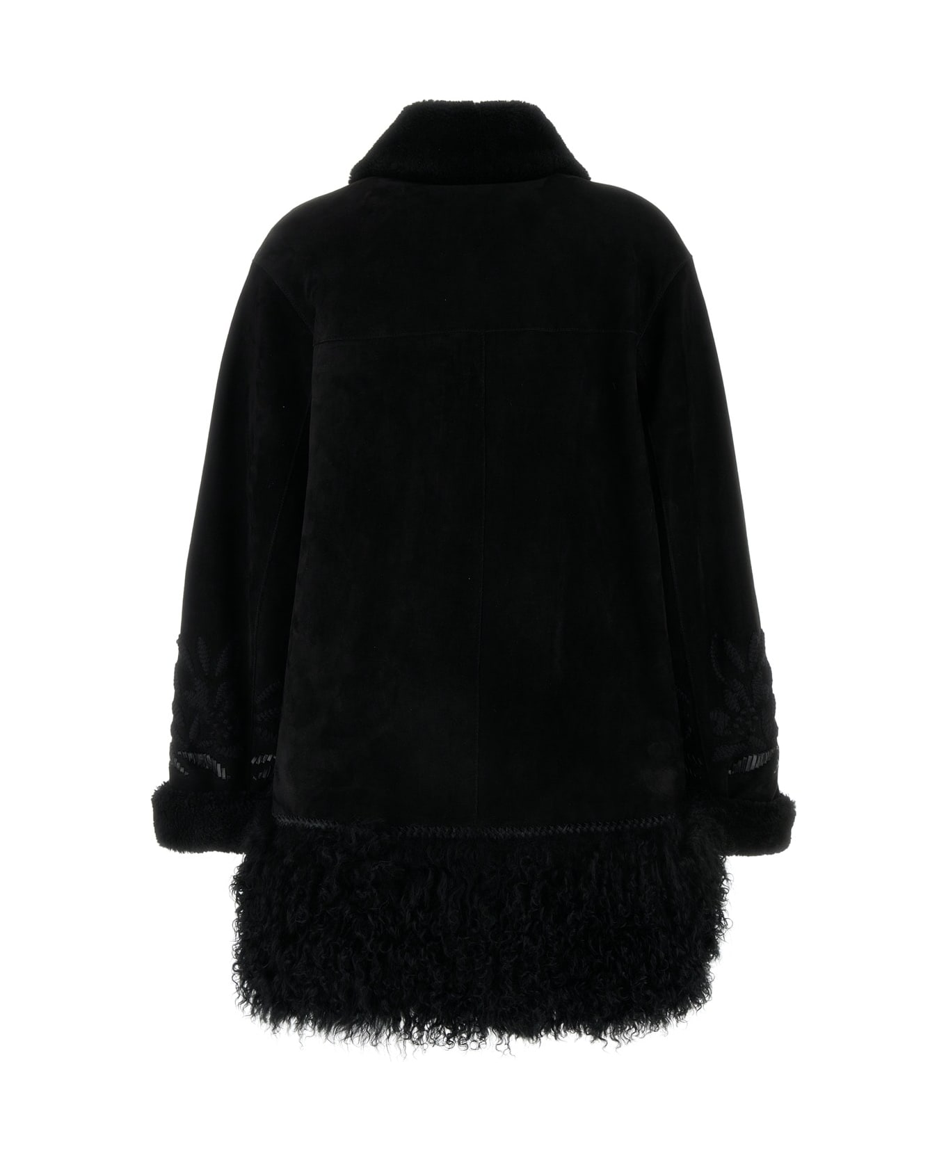 Ermanno Scervino Cappotto Montone - BLACK