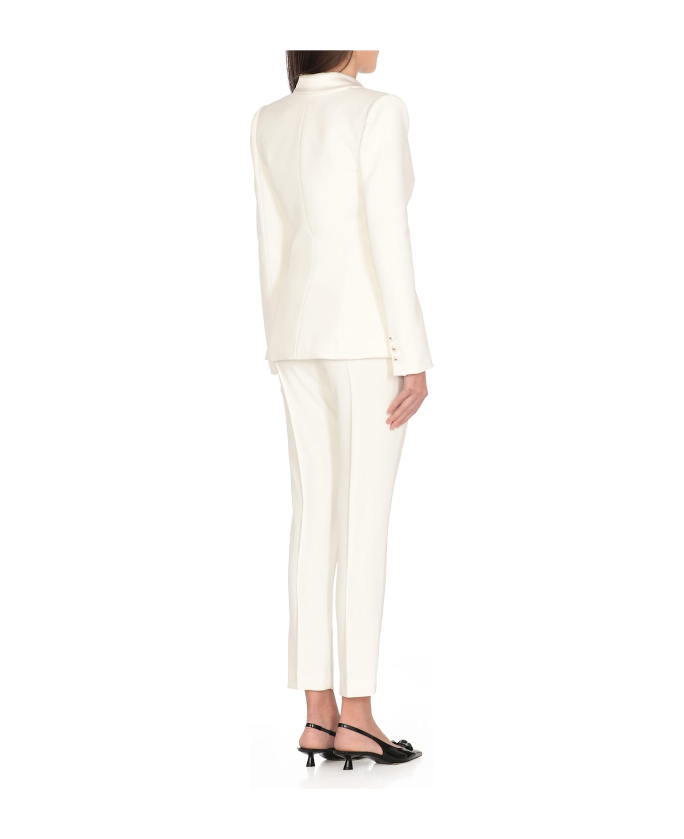 Elisabetta Franchi Blazer 1 Petto E Mezzo Blazer - Ivory