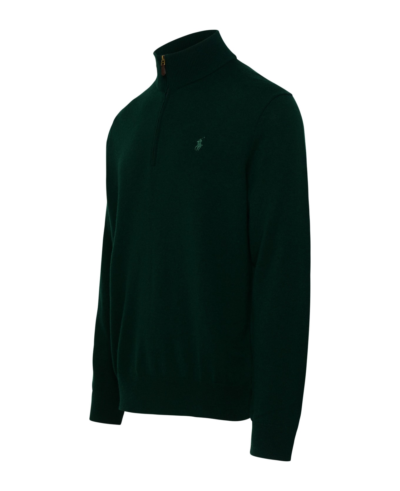 Ralph Lauren Green Wool Sweater - MOSS AGATE