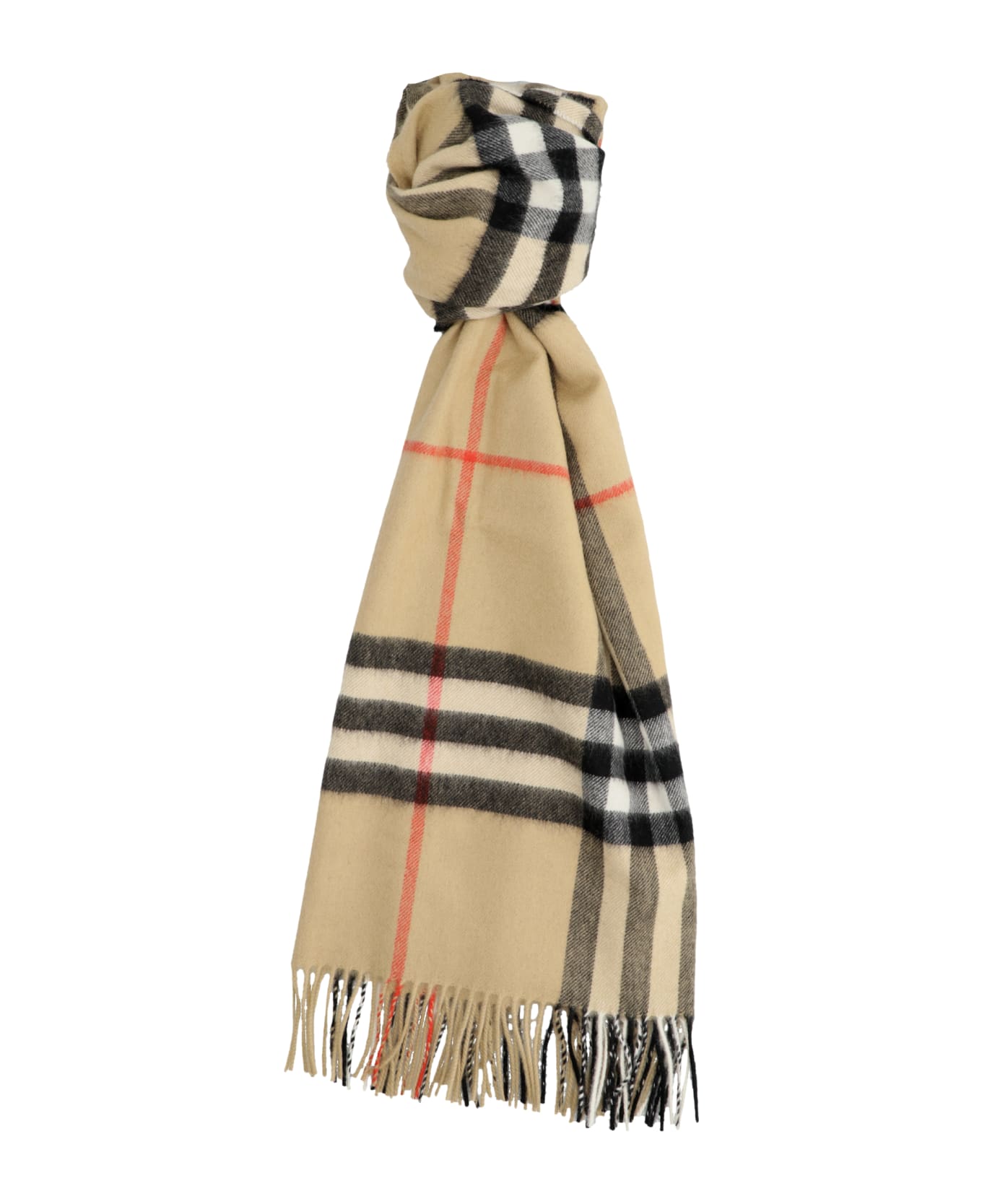 Burberry 'exaggerated Check' Scarf - Beige