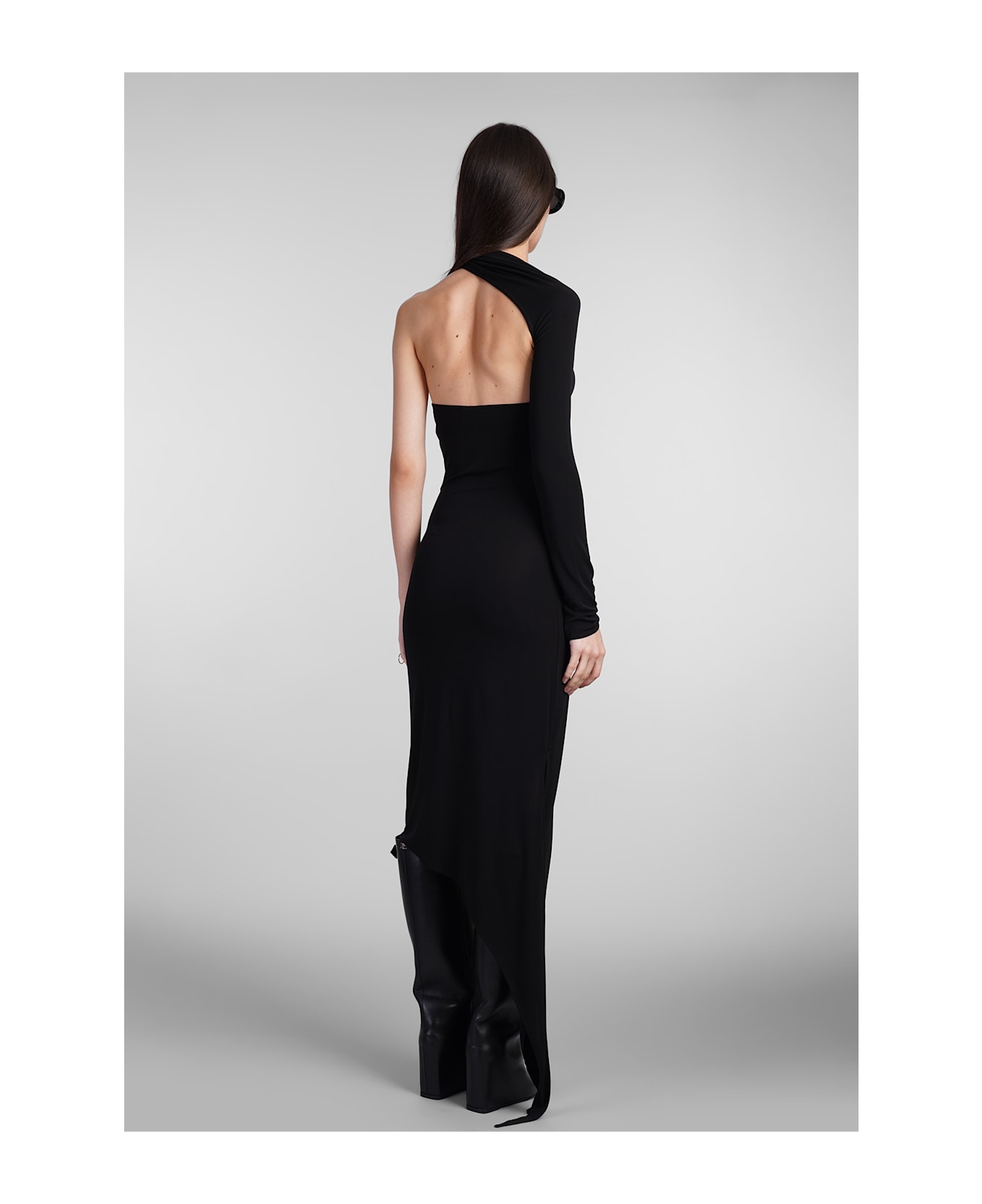 Courrèges Dress In Black Viscose - black