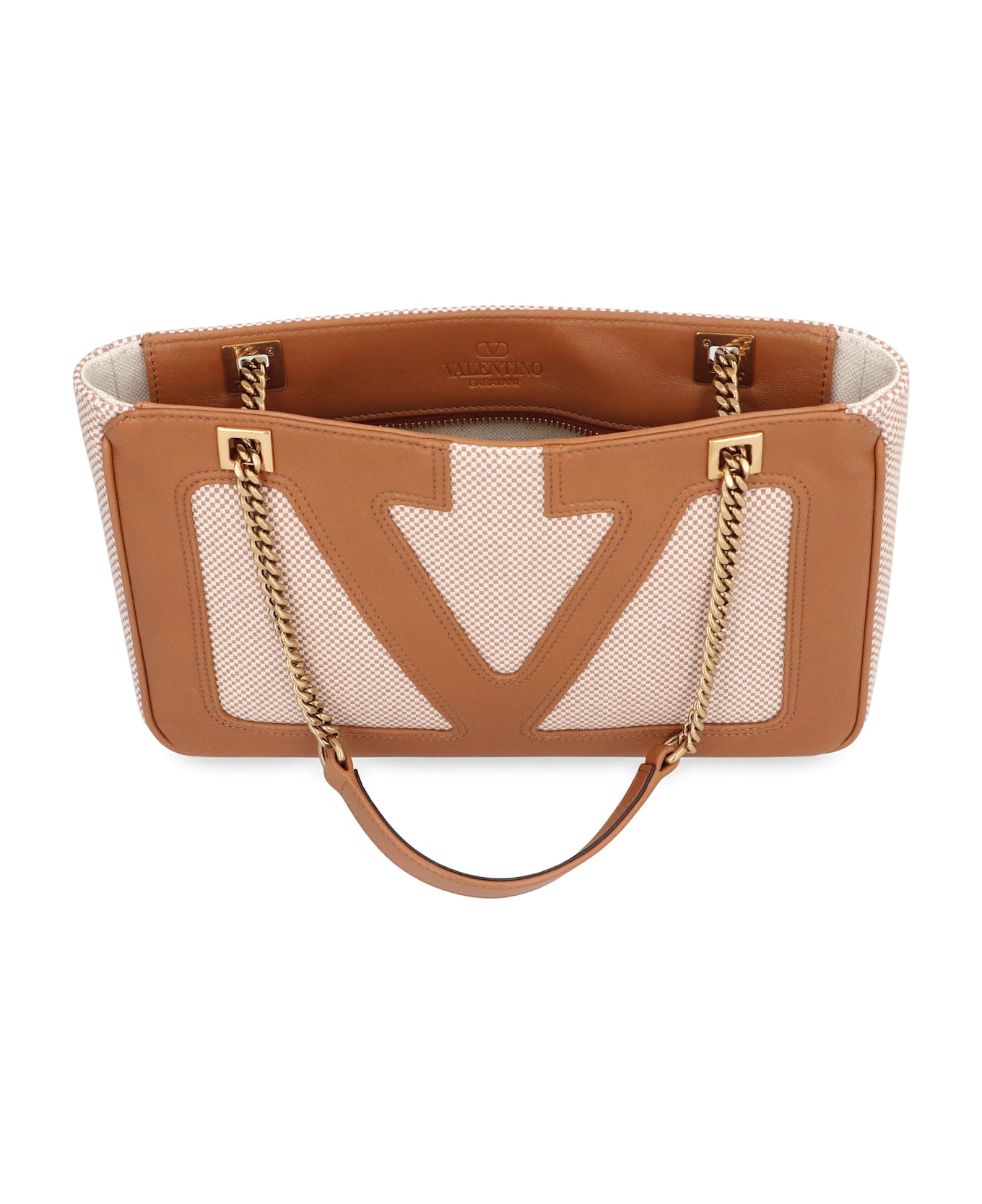 Valentino Garavani Viva Superstar Piccola Tote Bag - Saddle Brown