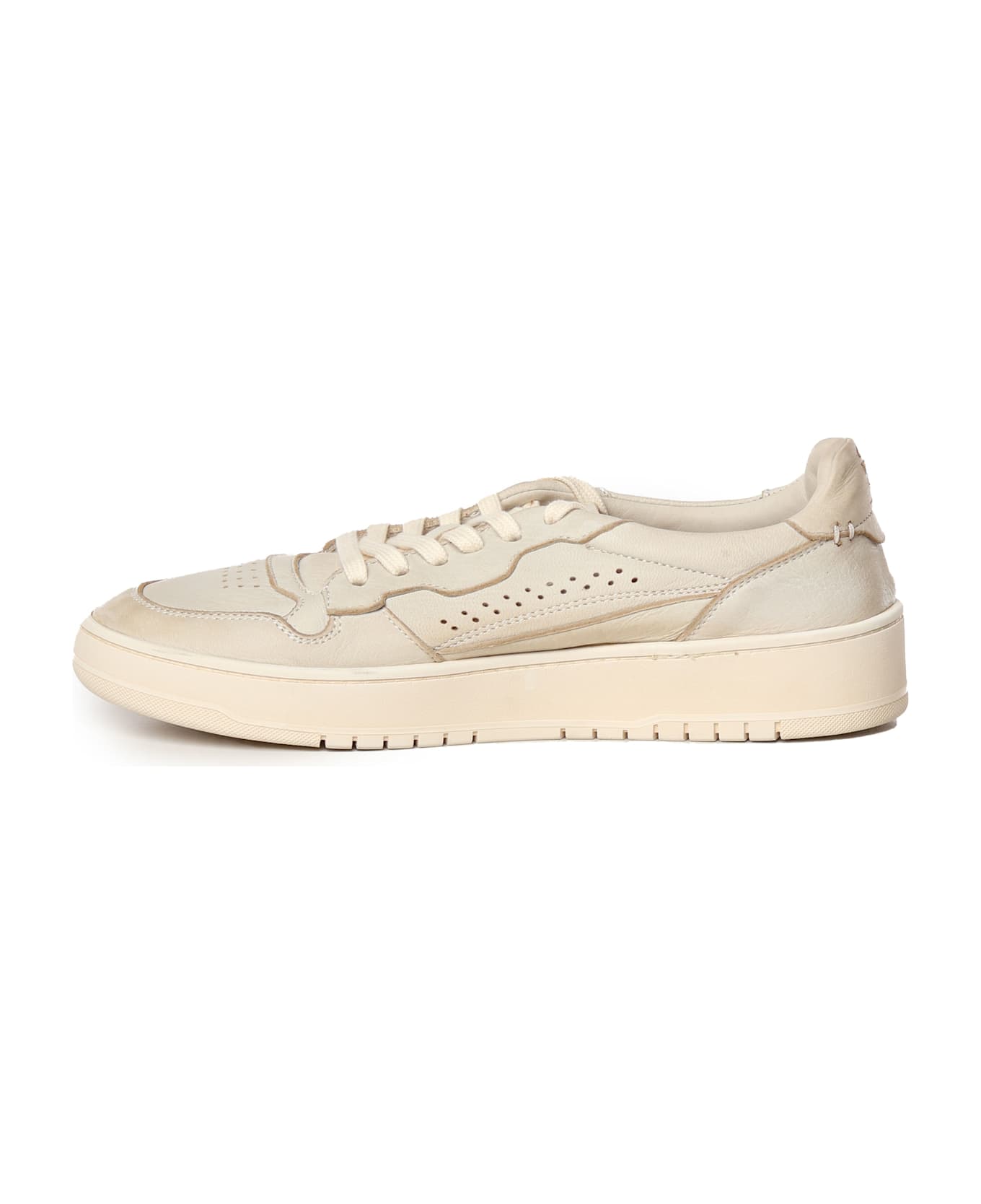 Eleventy Leather Sneakers - Sabbia