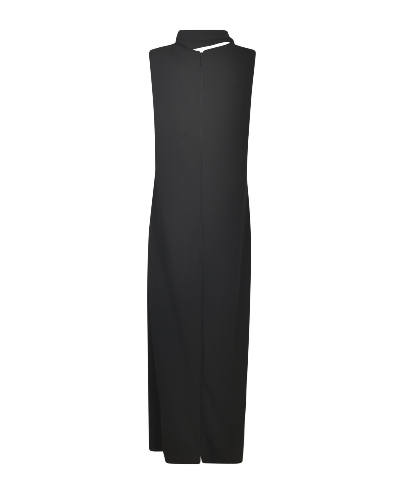 Giorgio Armani Viscose Long Dress - Navy ワンピース＆ドレス