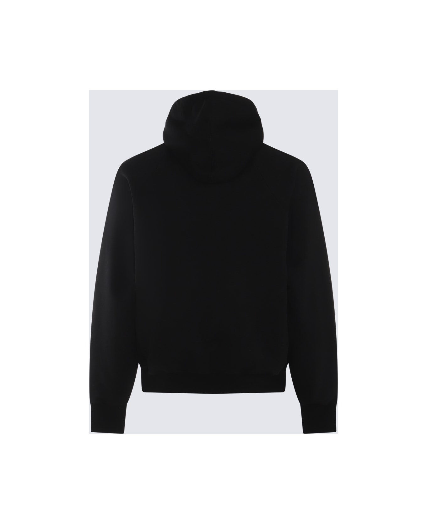 Ami Alexandre Mattiussi Black And White Cotton Blend Sweatshirt - Black