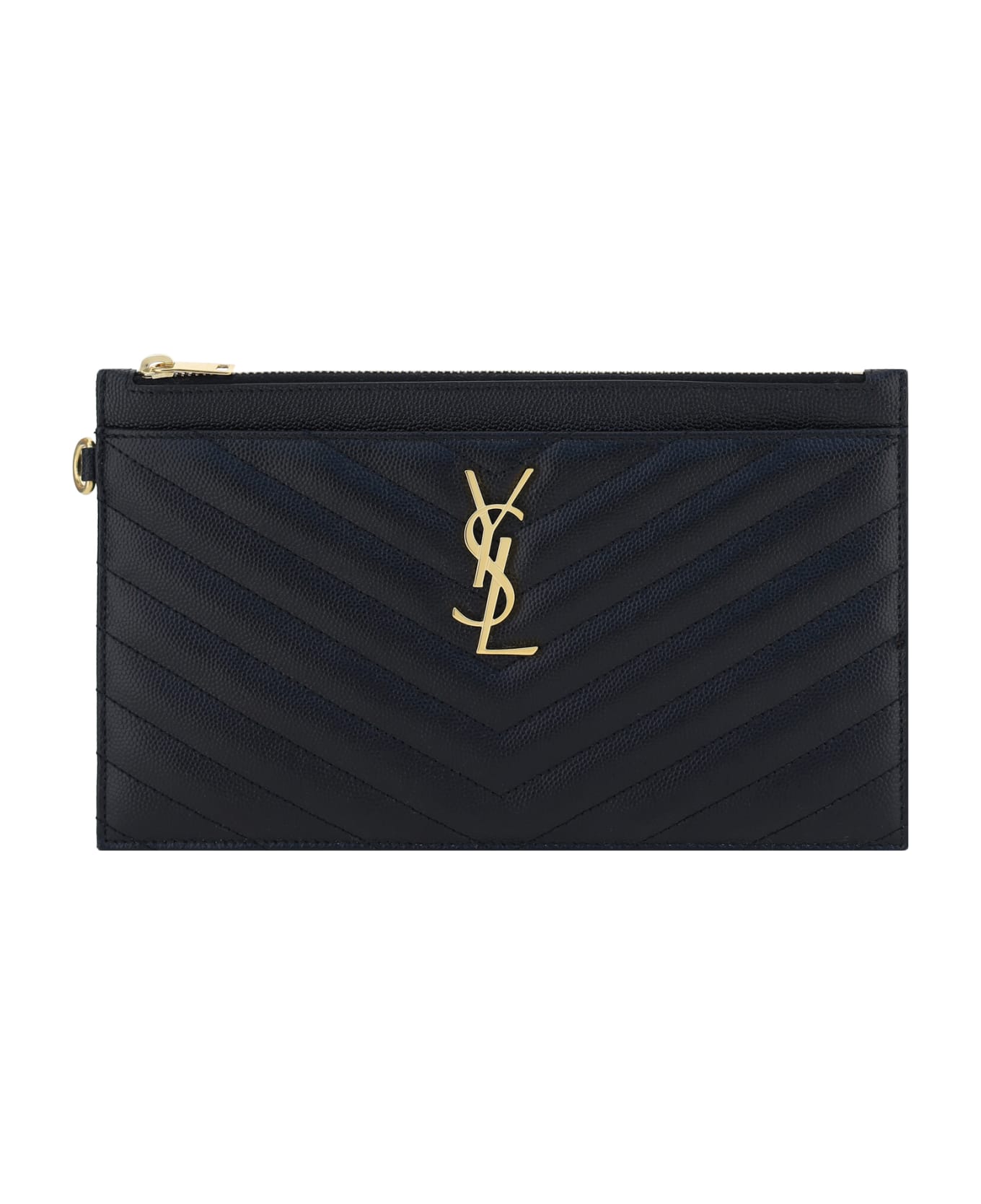 Saint Laurent Ysl Clutch Bag - Nero
