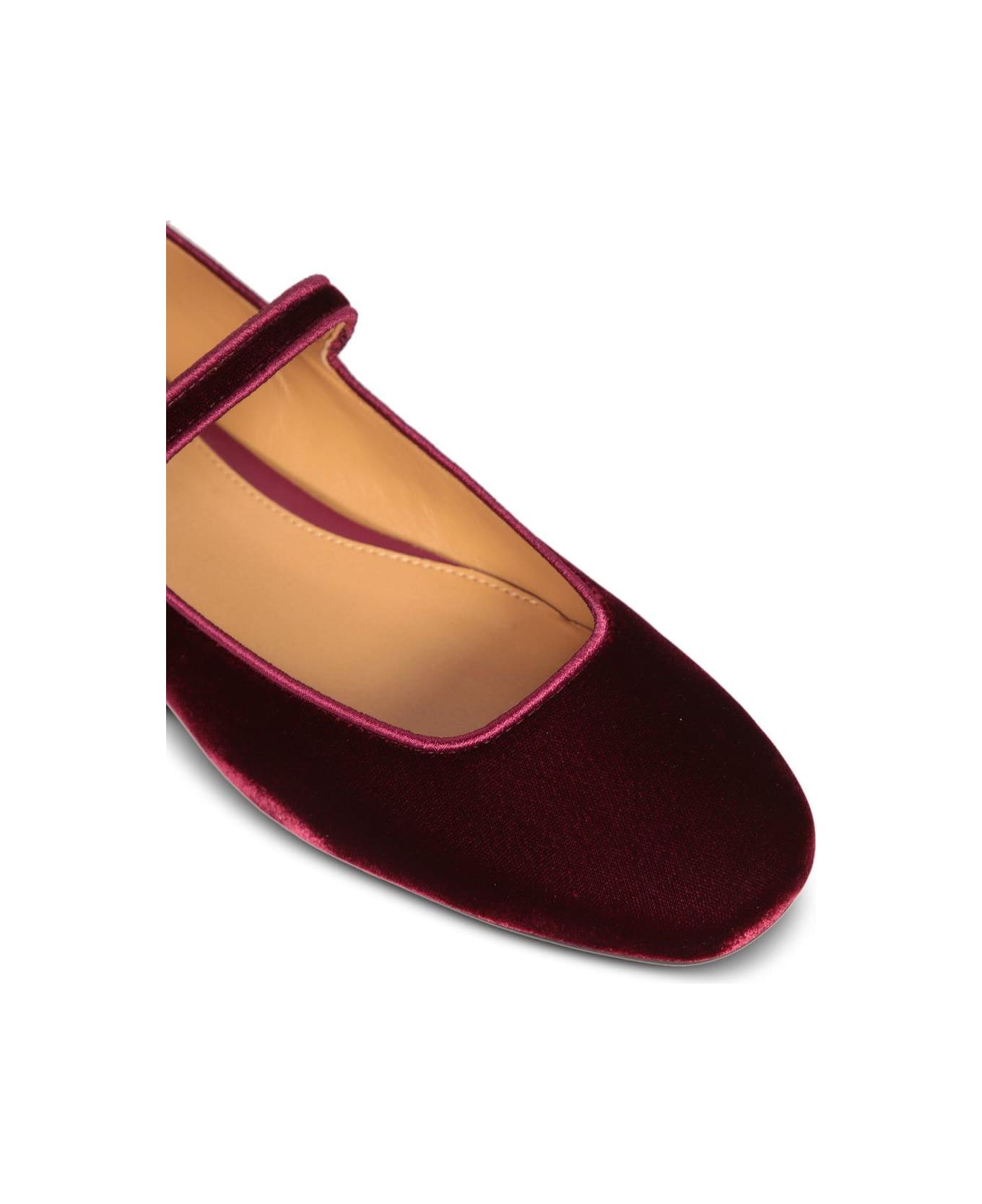 Tod's Almond-toe Velvet Ballet Flats - Bordeaux