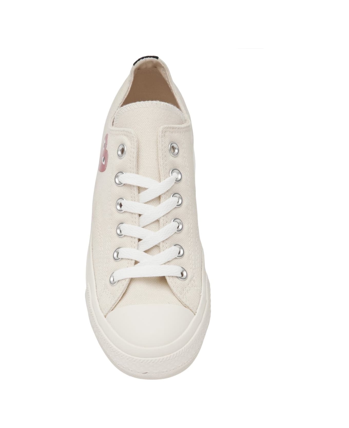Comme des Garçons Chuck Taylor Red Heart Sneakers - Beige