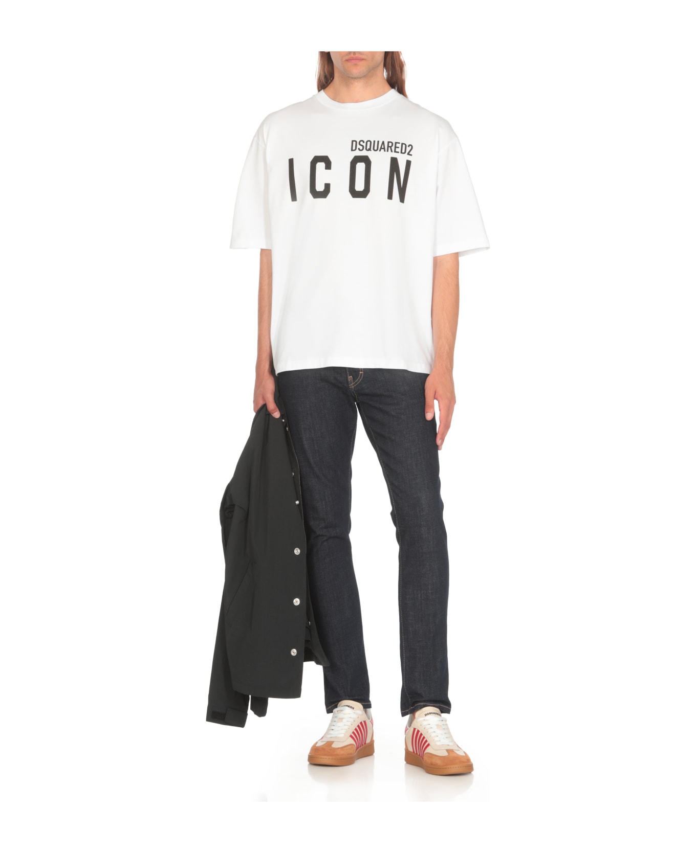 Dsquared2 Be Icon Loosel Fit Tee T-shirt - White