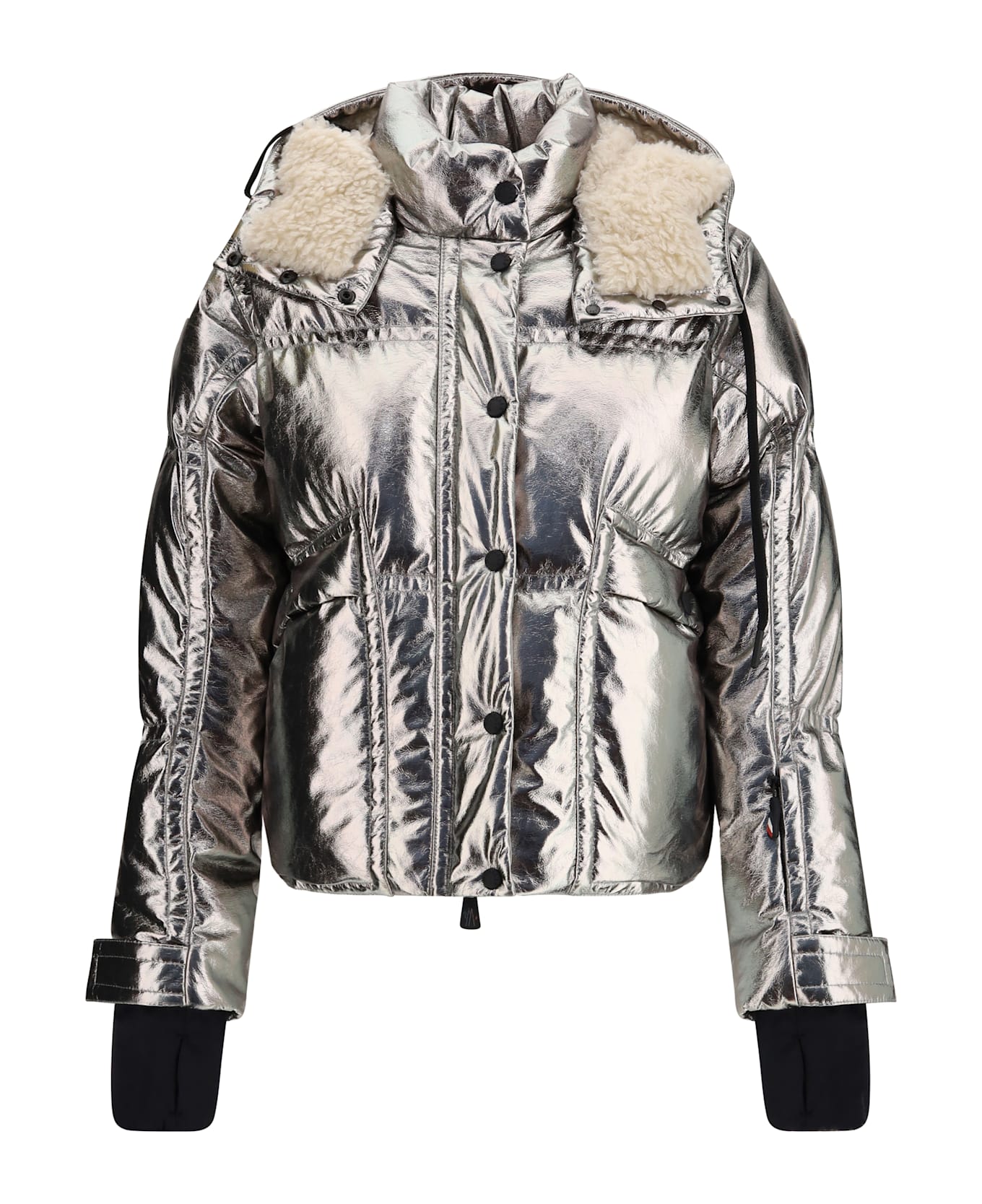 Moncler Grenoble Calaque Metallic Hooded Down Ski Jacket