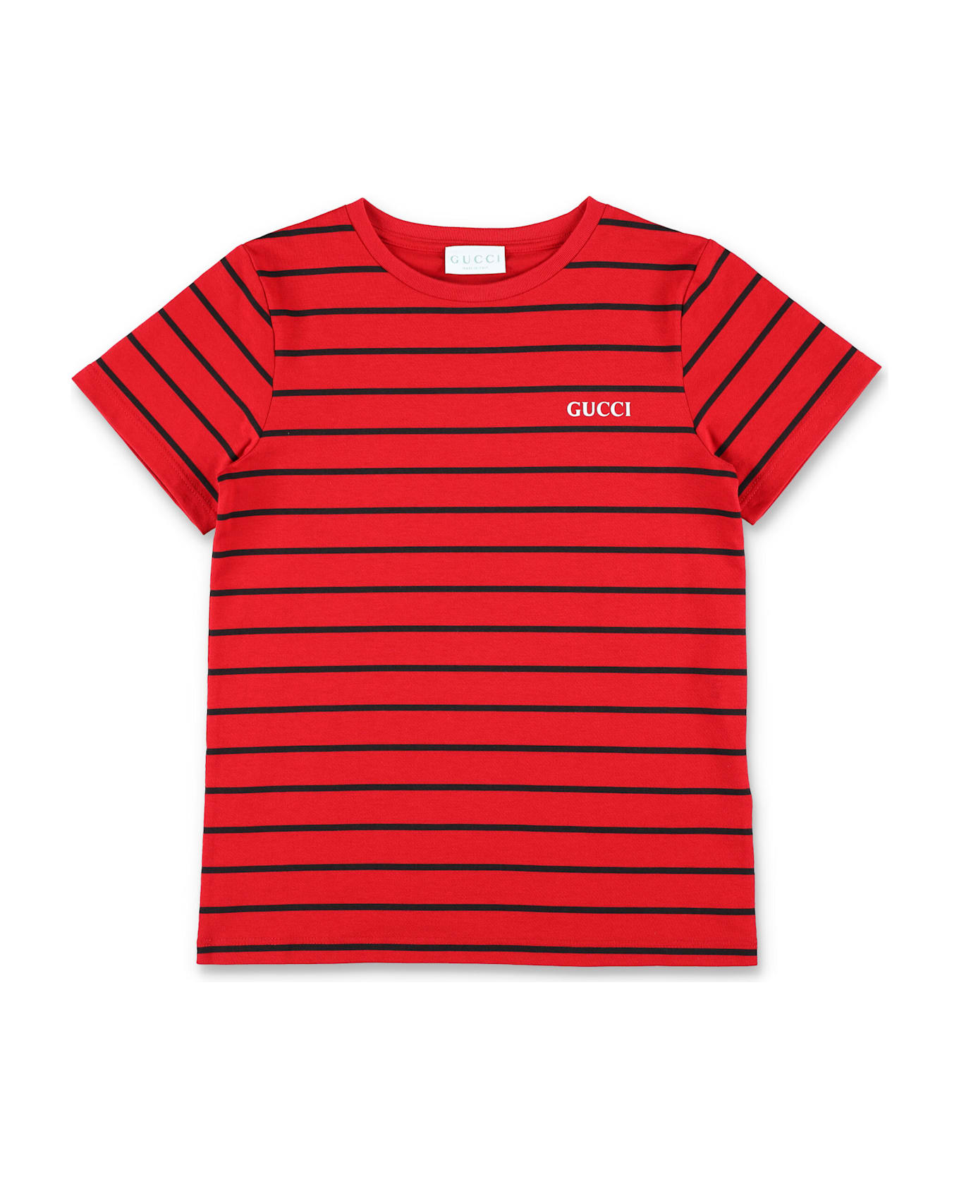 Gucci Kid - Printed Cotton T-shirt - RED
