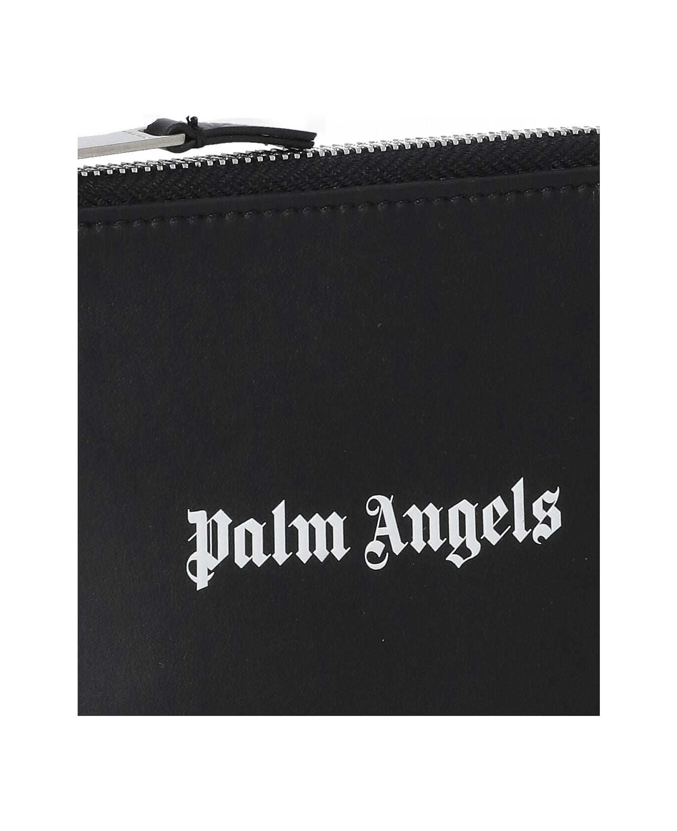 Palm Angels Logoed Card Holder - Black 財布