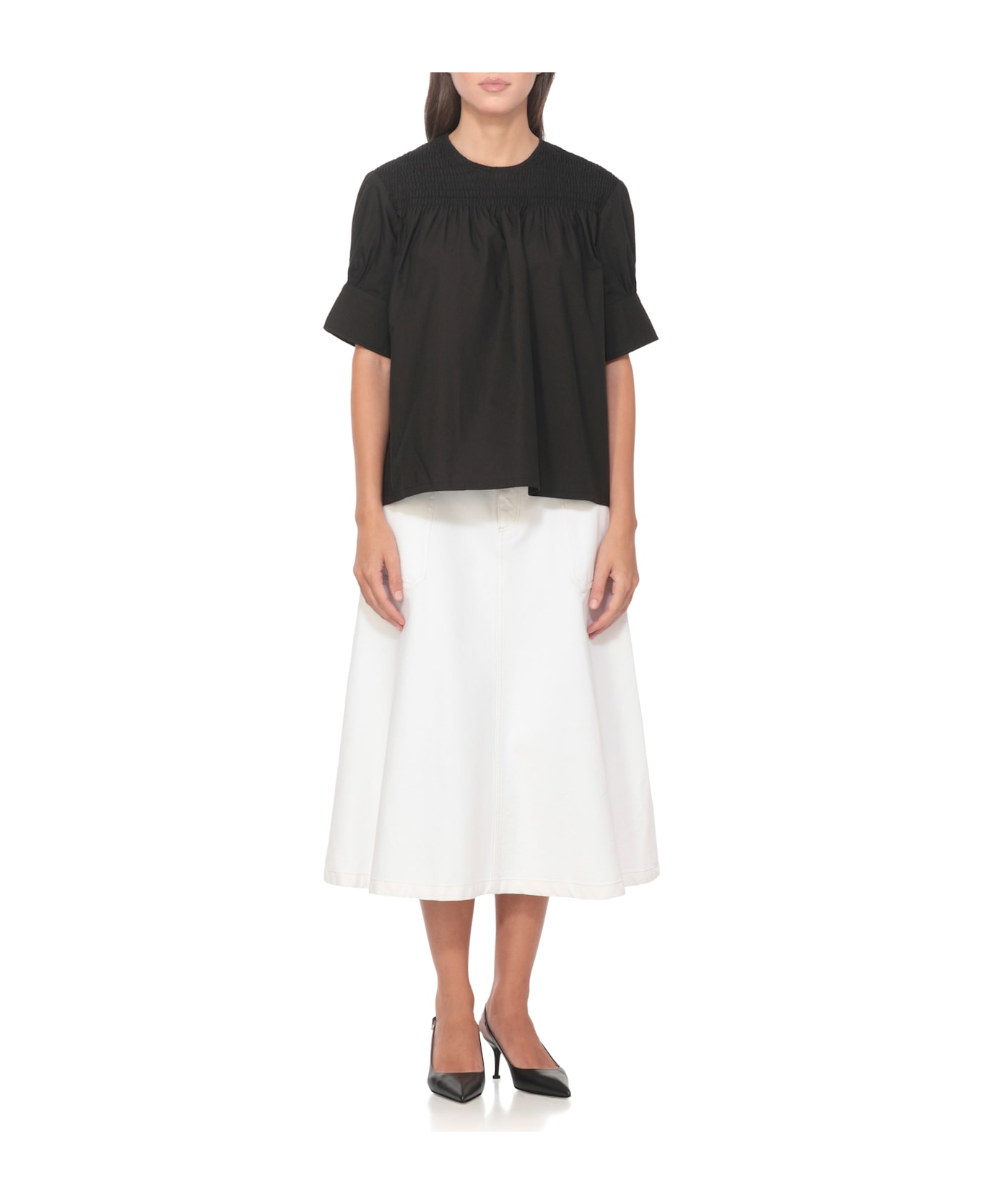 A.P.C. Cotton Blouse - Black