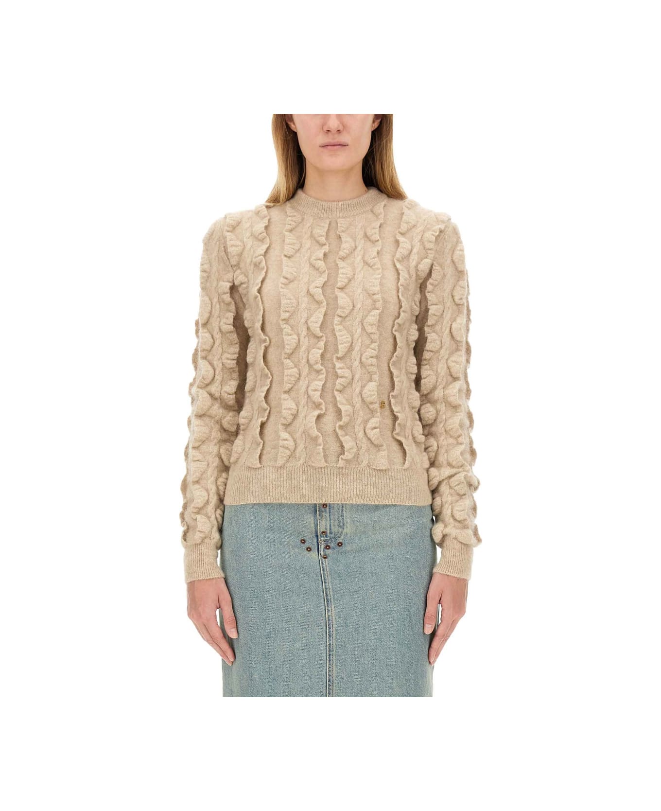 Moschino Wool Blend Sweater - BEIGE