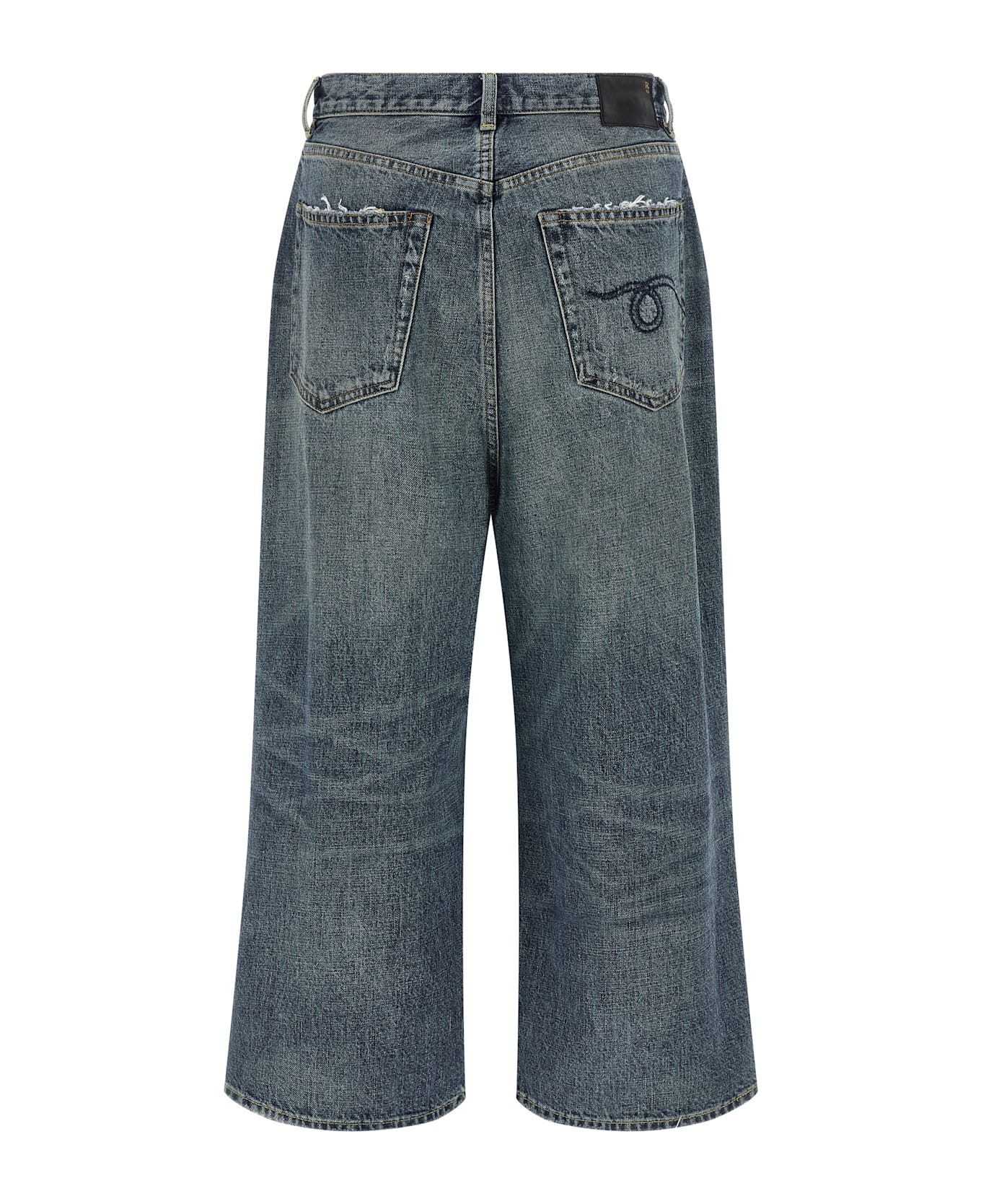 R13 Cropped Jeans - Blue