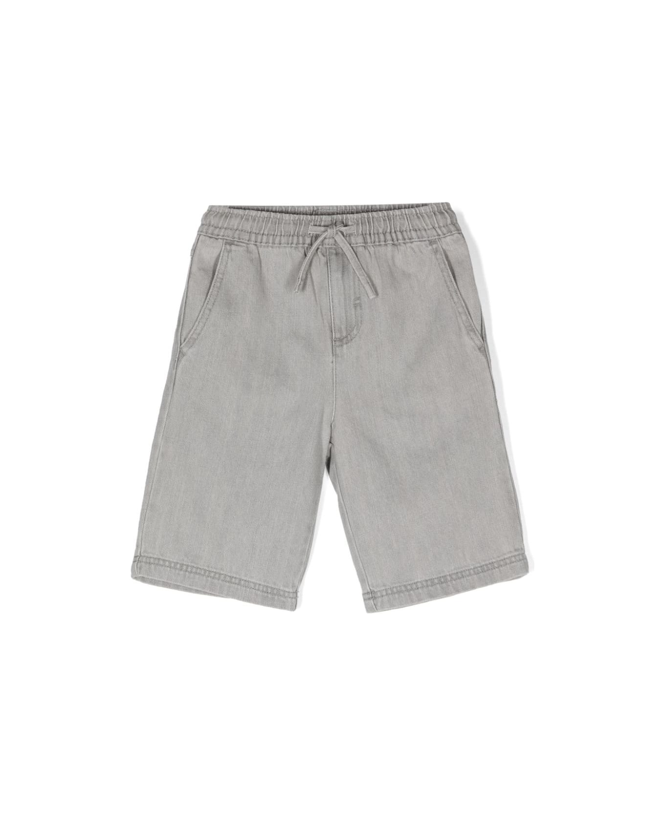 Stella McCartney Kids Grey Cotton Bermuda Shorts - Grey