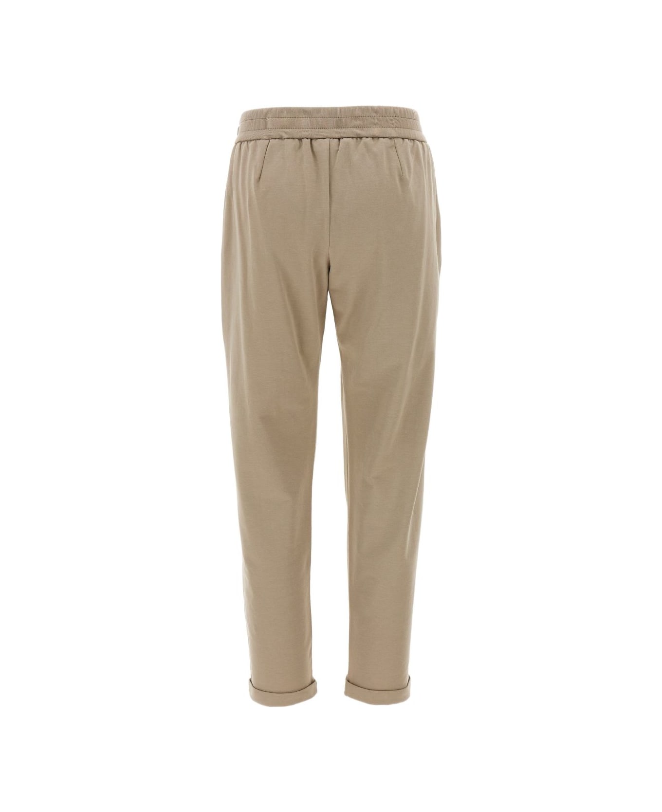 Brunello Cucinelli Cotton Drawstring Trousers - Blue