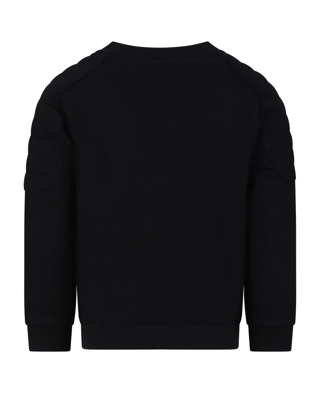 Balmain Sweat-shirt Noir Pour Fille Avec Logo - Black