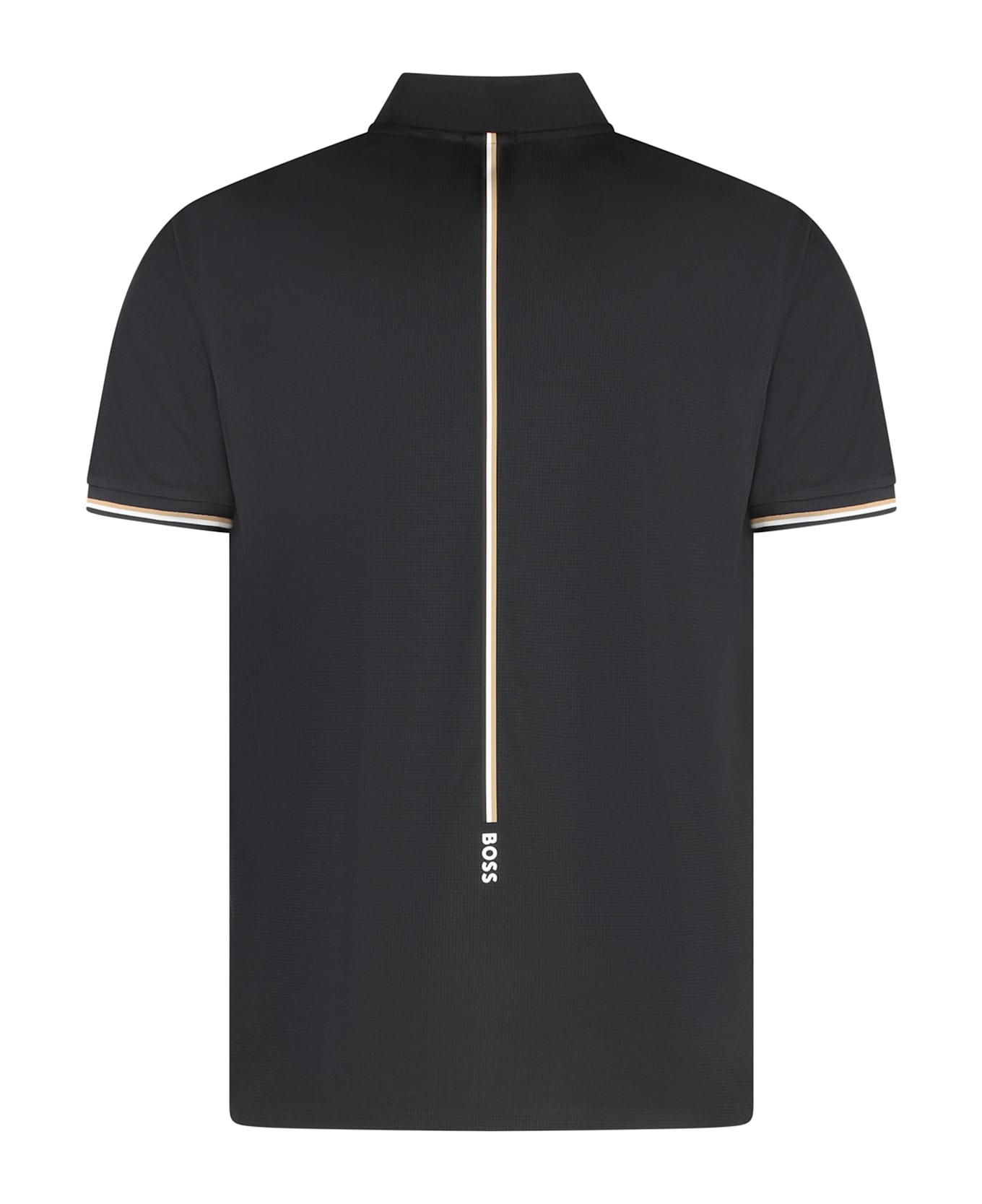 Hugo Boss Technical Fabric Polo Shirt - black
