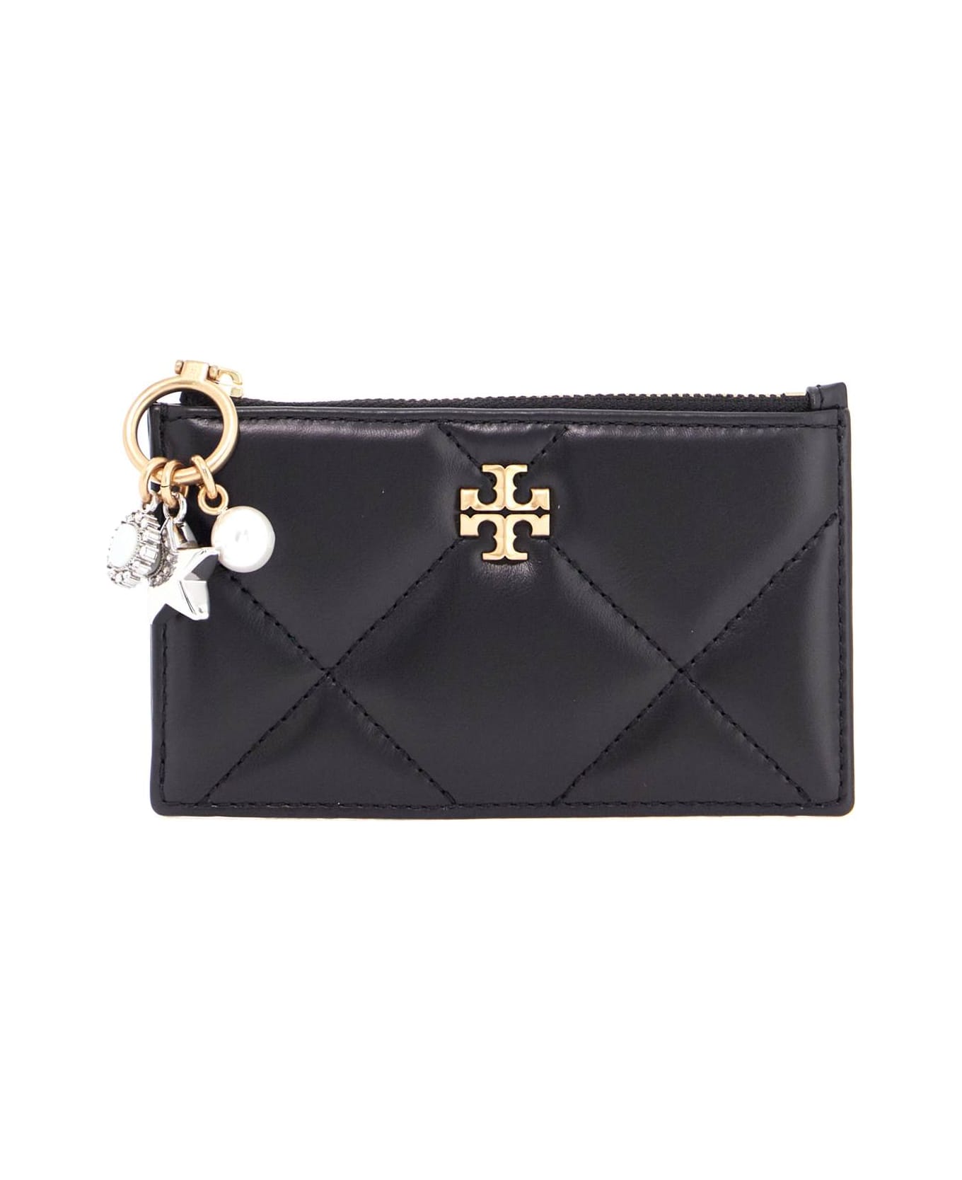 Tory Burch Kira Card Holder With P - BLACK (Black)