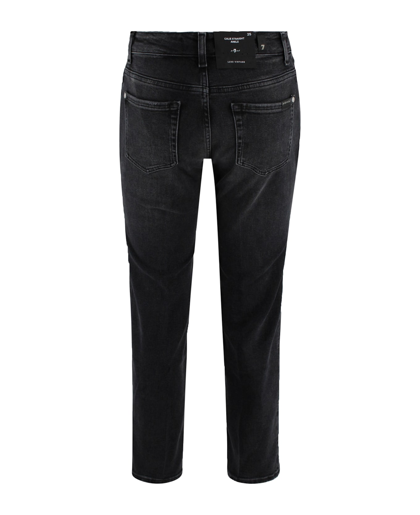 7 For All Mankind Jeans Calie Straight Black - Black