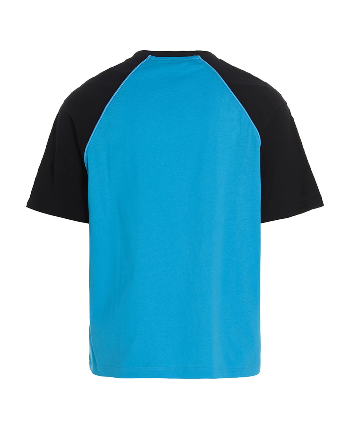 Fendi Bicolor T-shirt With Logo Stripe On The Sleeves - Krv Pool