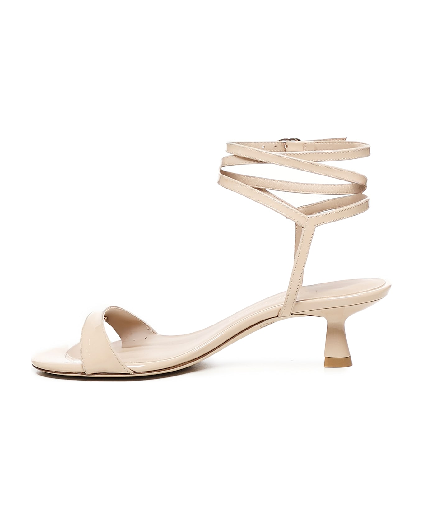Stuart Weitzman Nudist Wrap Sandals - Barely Beige