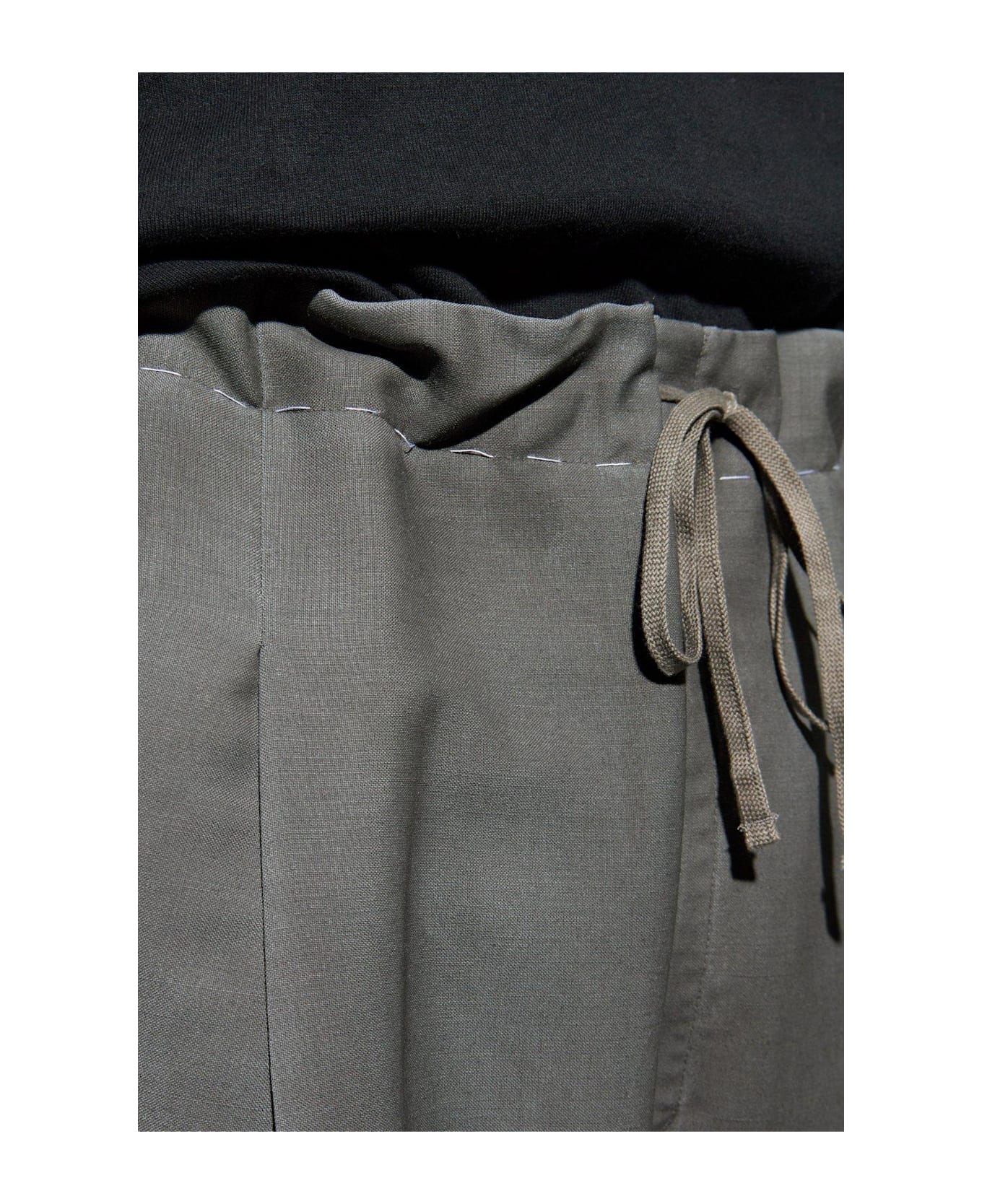 Maison Margiela Drawstring Straight-leg Trousers - BEIGE
