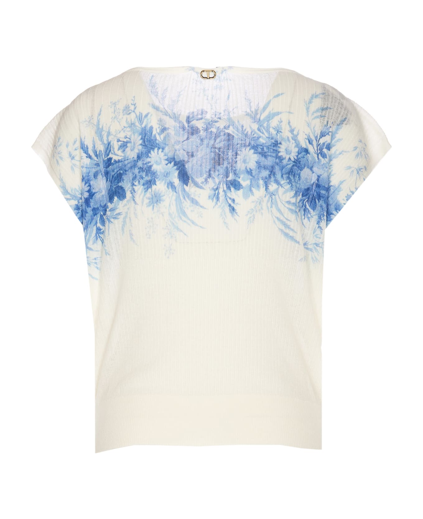 TwinSet T-shirt - Avorio/blue