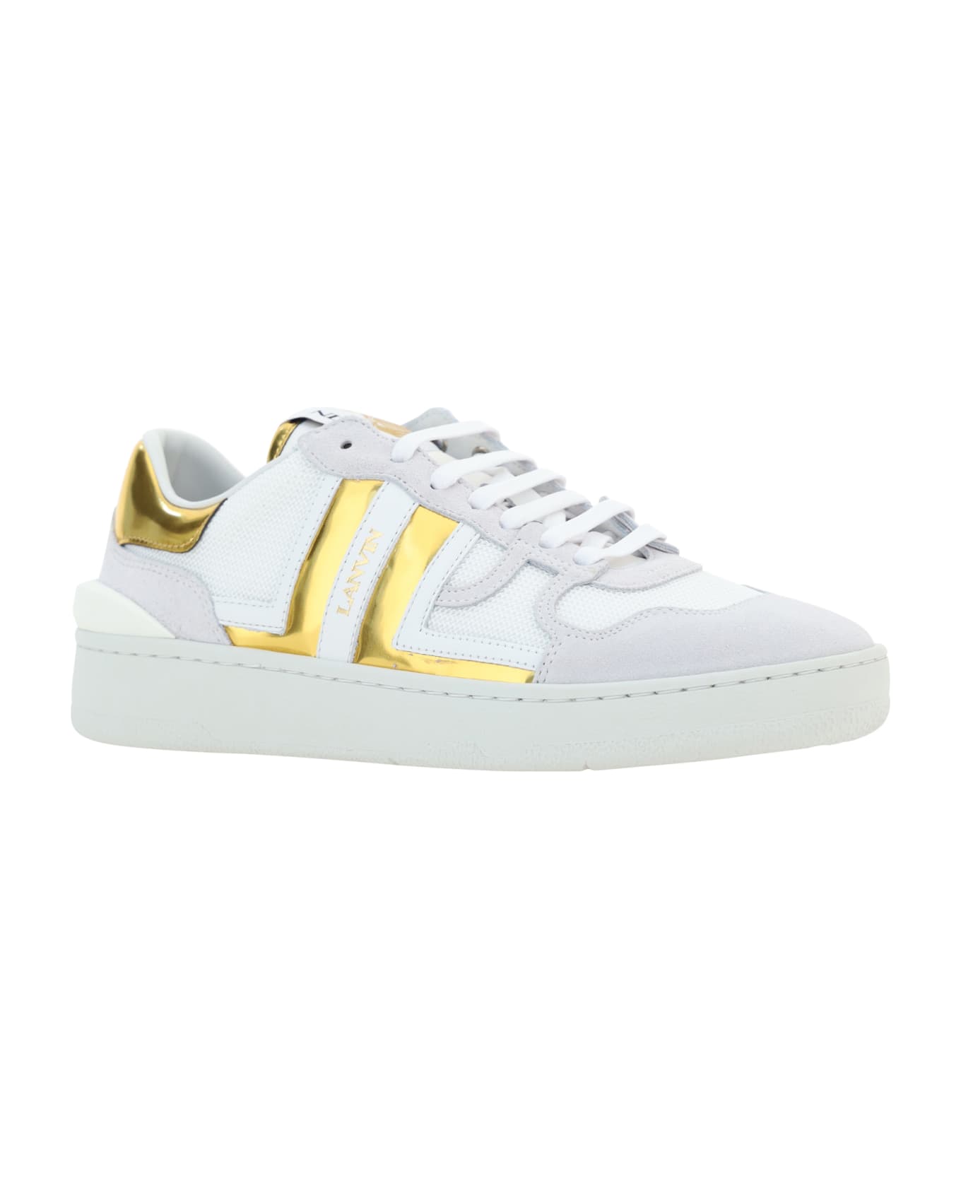 Lanvin Top Sneakers - White/gold スニーカー
