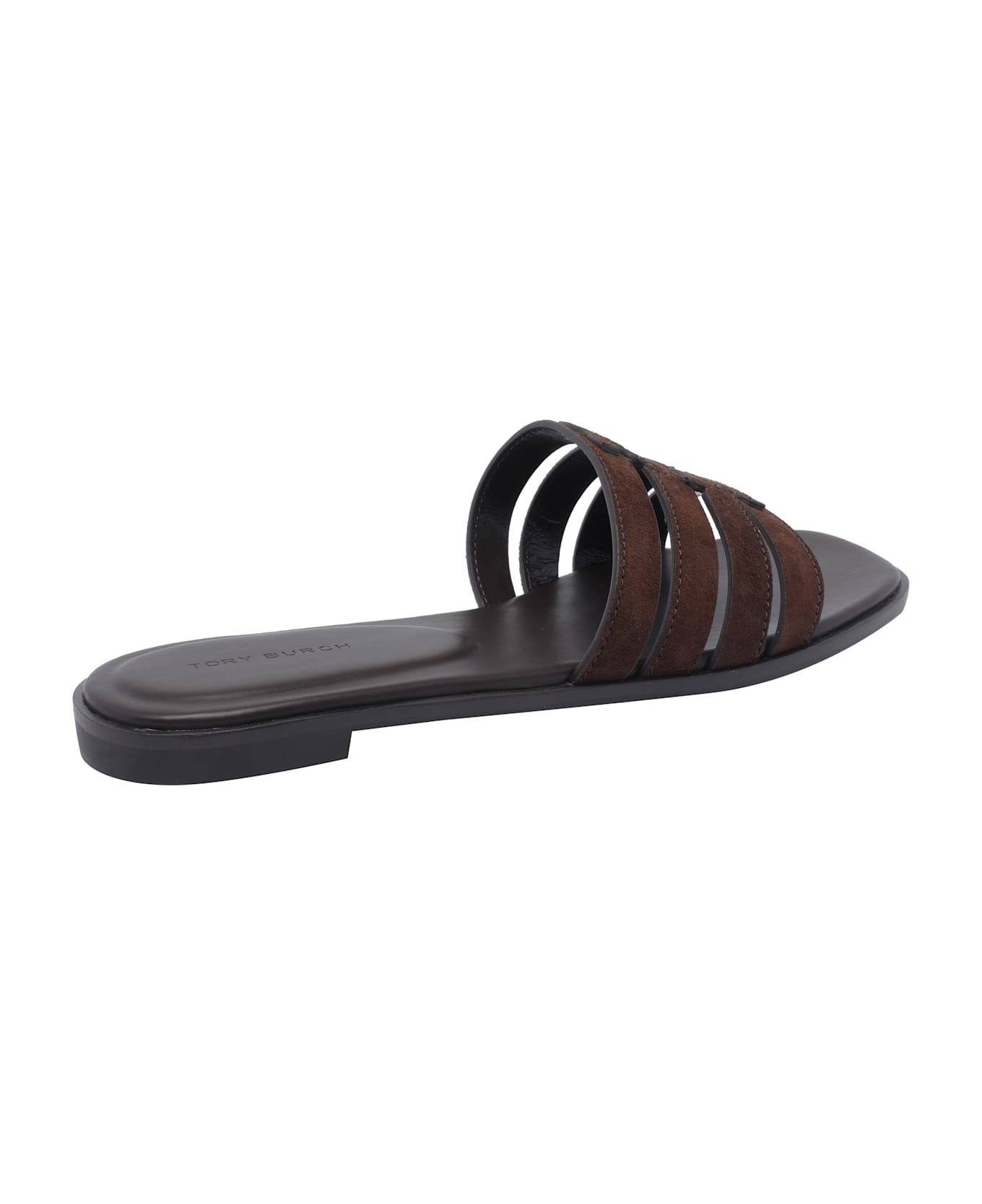 Tory Burch Ines Cage Slides - Brown