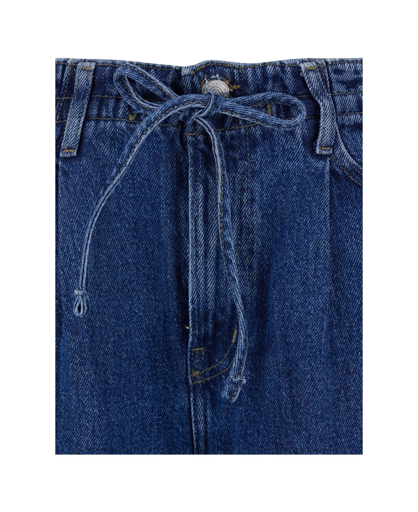 Frame Wide Leg Drawstring Jean - Ghst Ghost