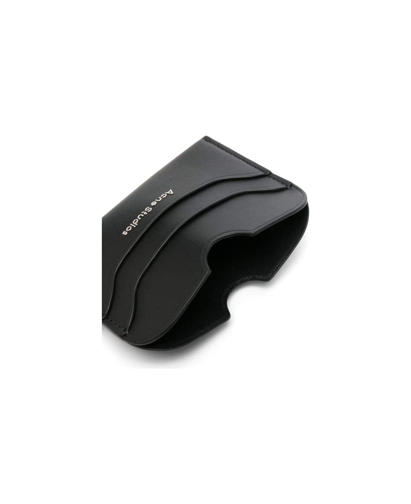Acne Studios Leather Card Case - Black
