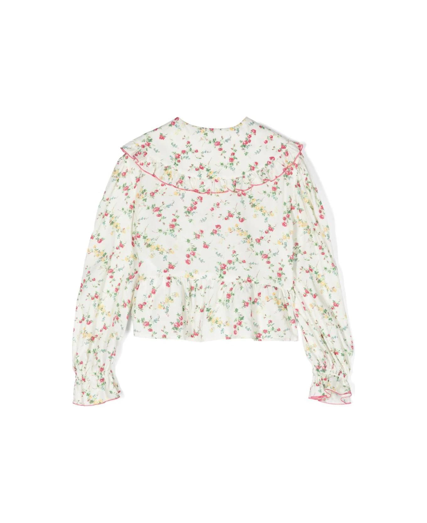 Philosophy di Lorenzo Serafini Kids Blusa A Fiori - Cream