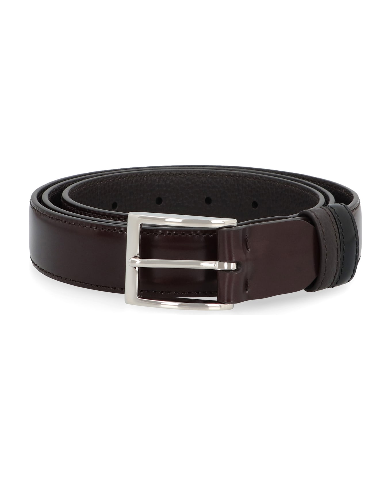Hogan Reversible Leather Belt - brown