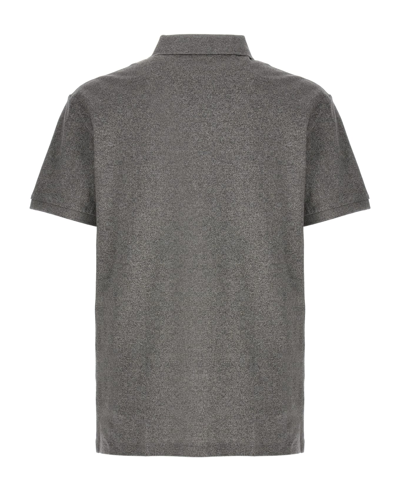 Ralph Lauren Grey Slim-fit Piqué Polo - Grey