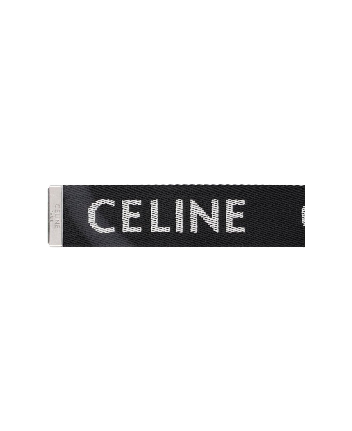 Celine Medium Double Ring Belt - Si Black