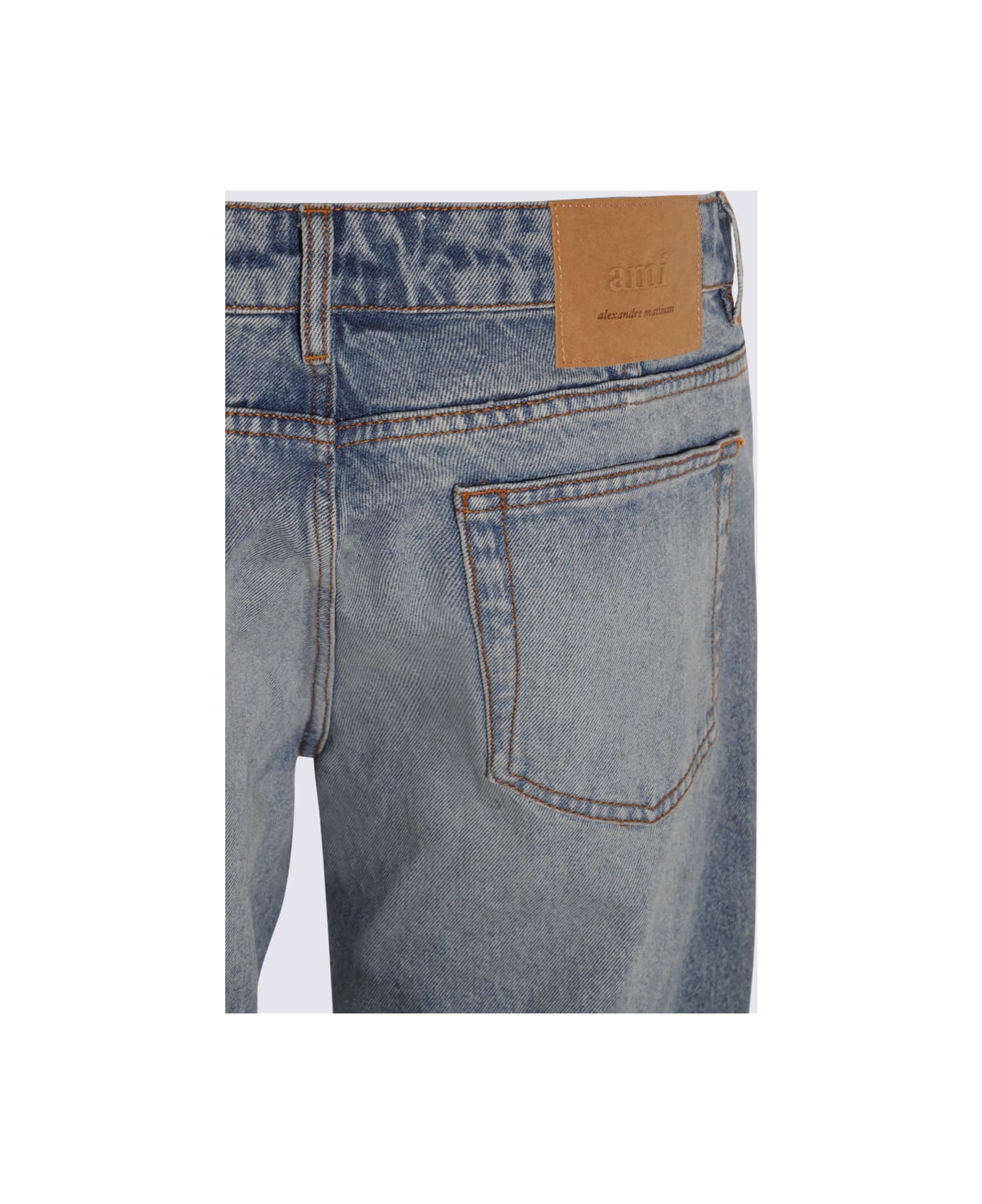 Ami Alexandre Mattiussi Blue Indigo Cotton Denim Jeans - Blue