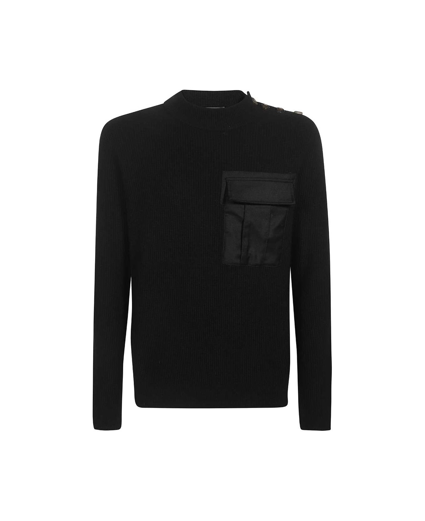 Dondup Long Sleeve Sweater - black